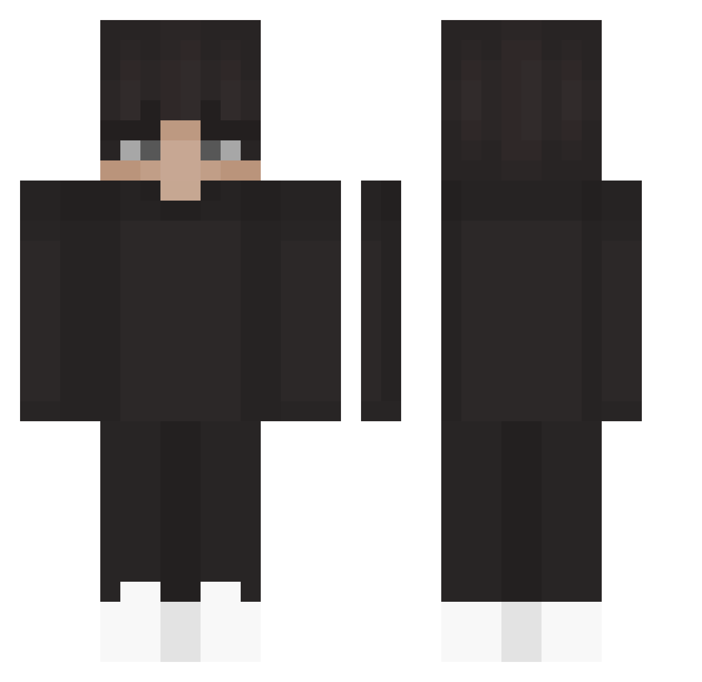 henryeyt Minecraft skin, front and back view