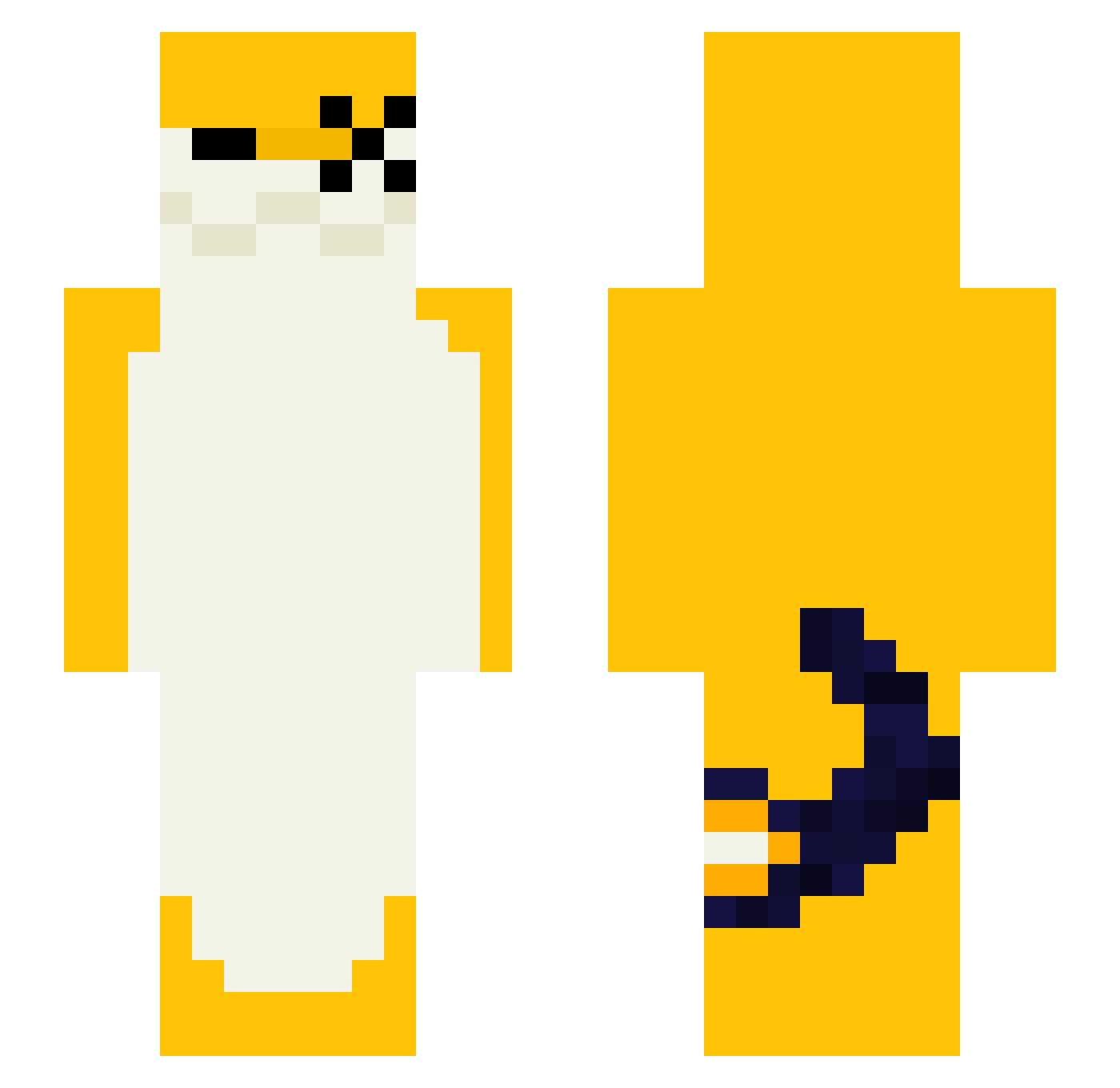 hifumiii Minecraft skin, front and back view