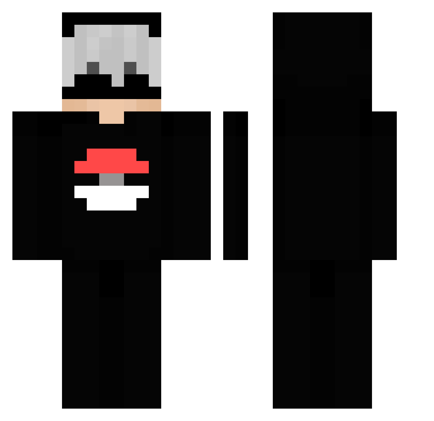 NayleOnTTV Minecraft skin, front and back view