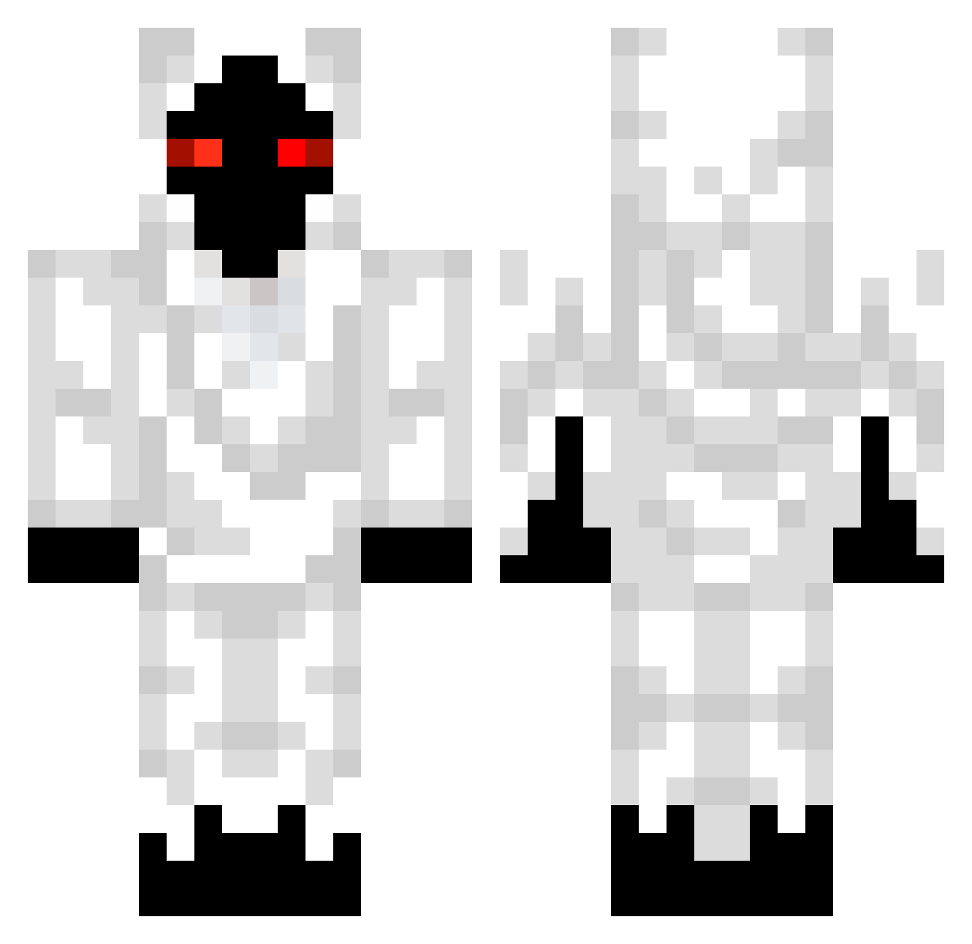 ThePixel1284 Minecraft skin, front and back view