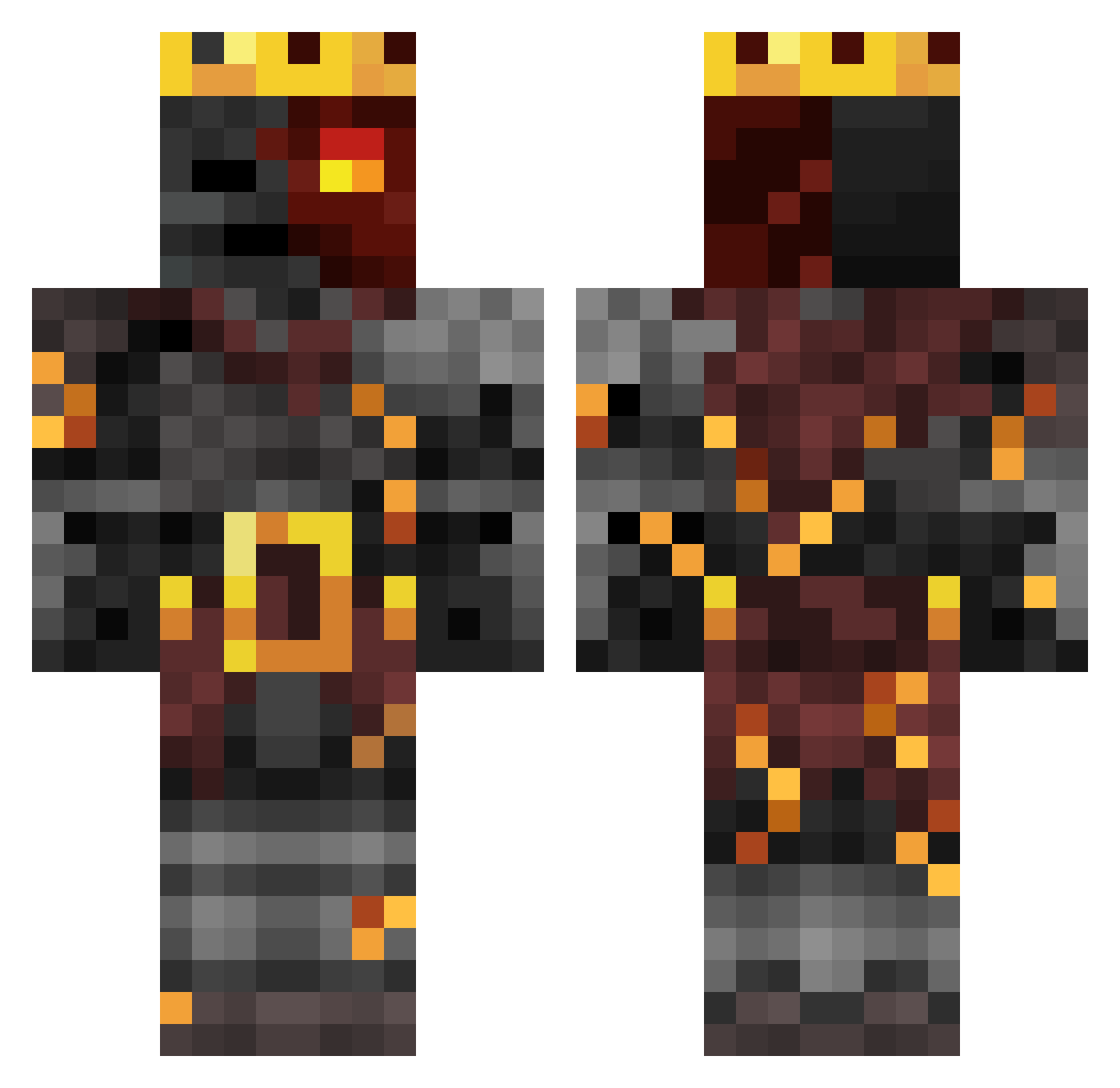 Rogue_Agent123 Minecraft skin, front and back view