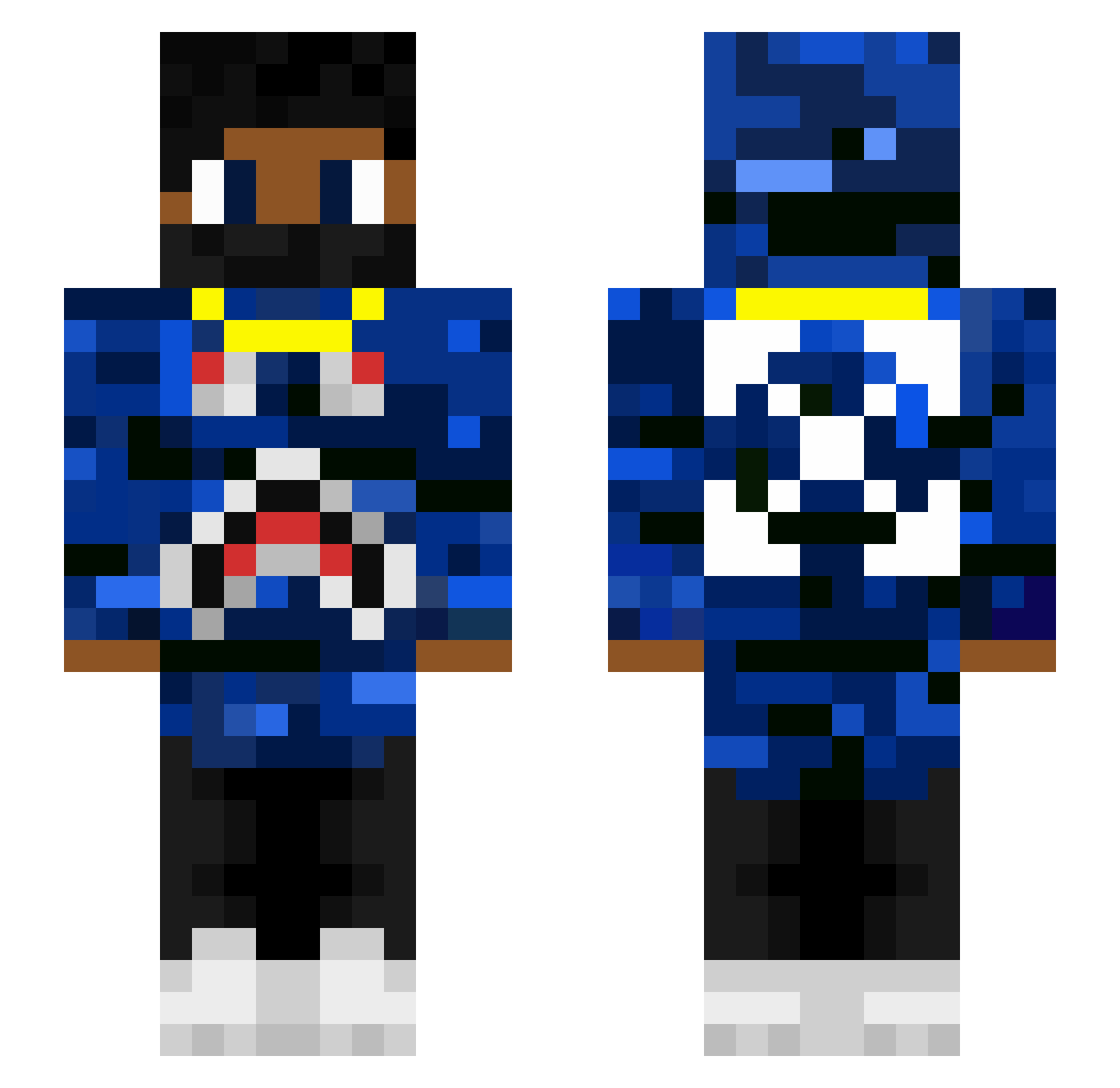 TNP_TzZ Minecraft skin, front and back view