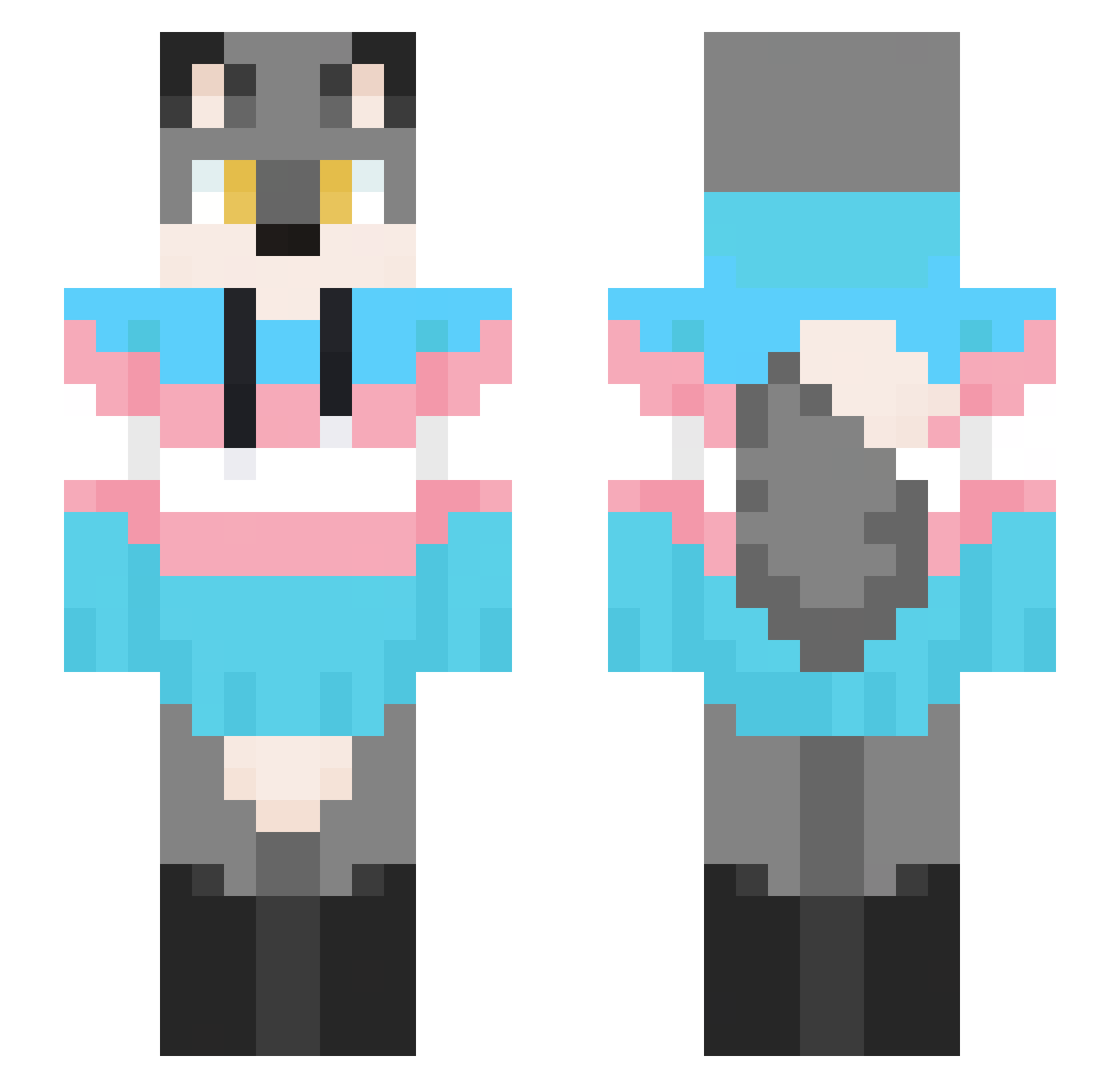 MidknightAlpha - trans pride Minecraft skin
