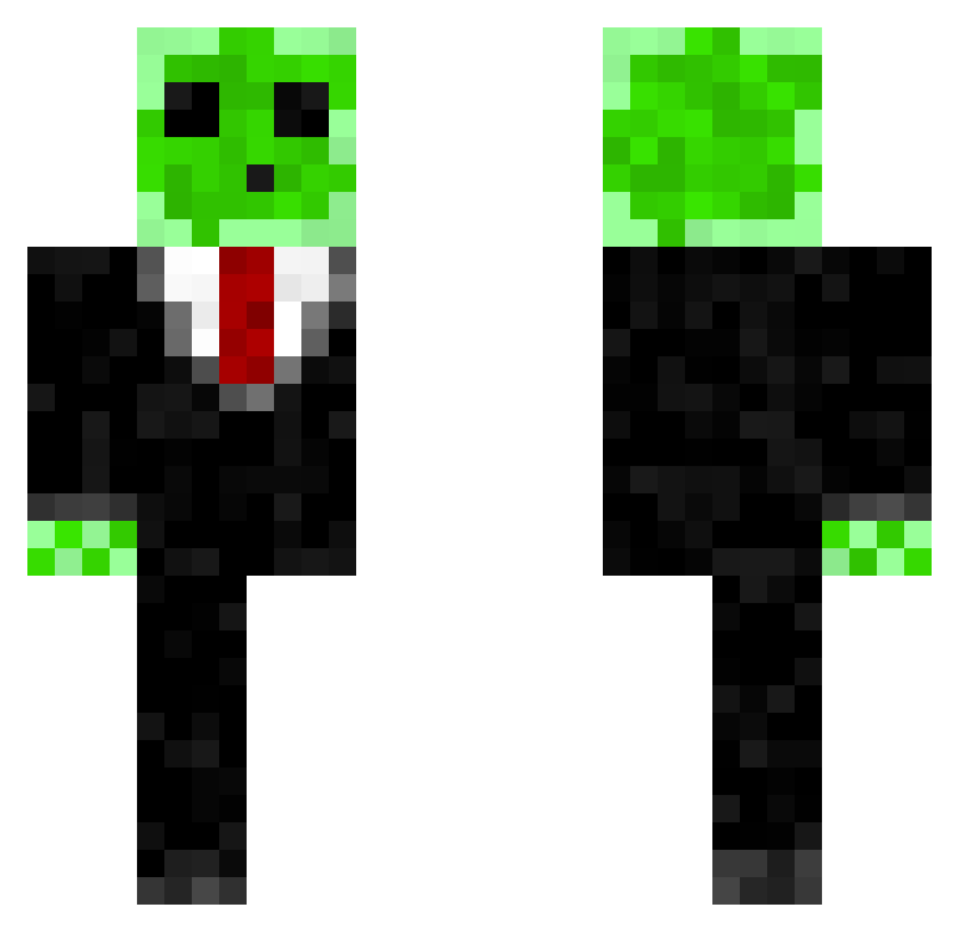 Xiaozhejeff_2 Minecraft skin, front and back view