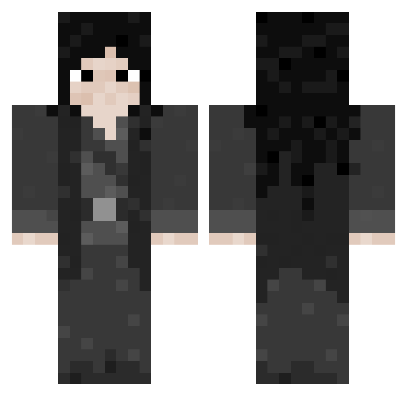 ZyWoo_0 Minecraft skin, front and back view