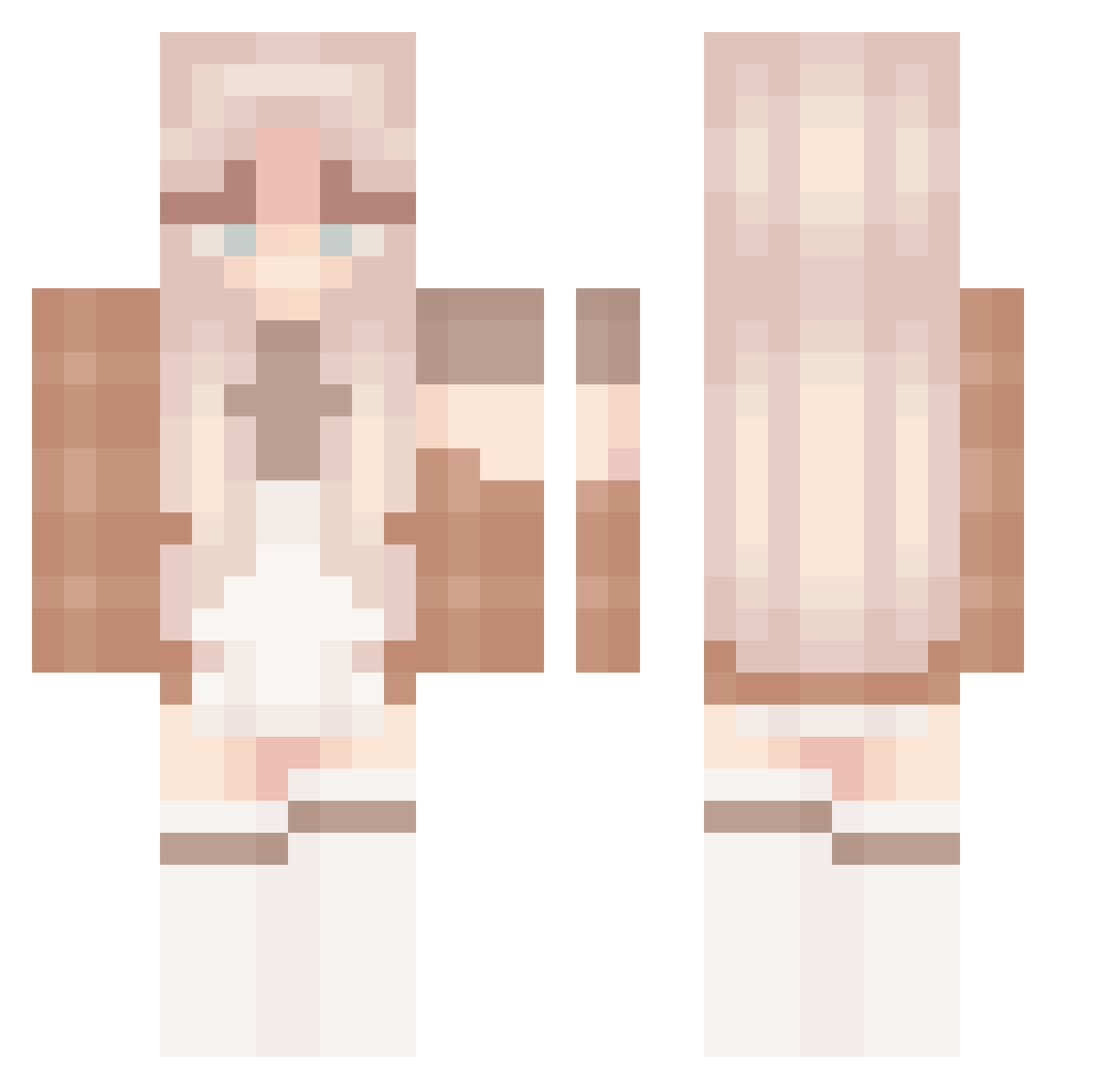 BubblyBerries__ Minecraft skin, front and back view