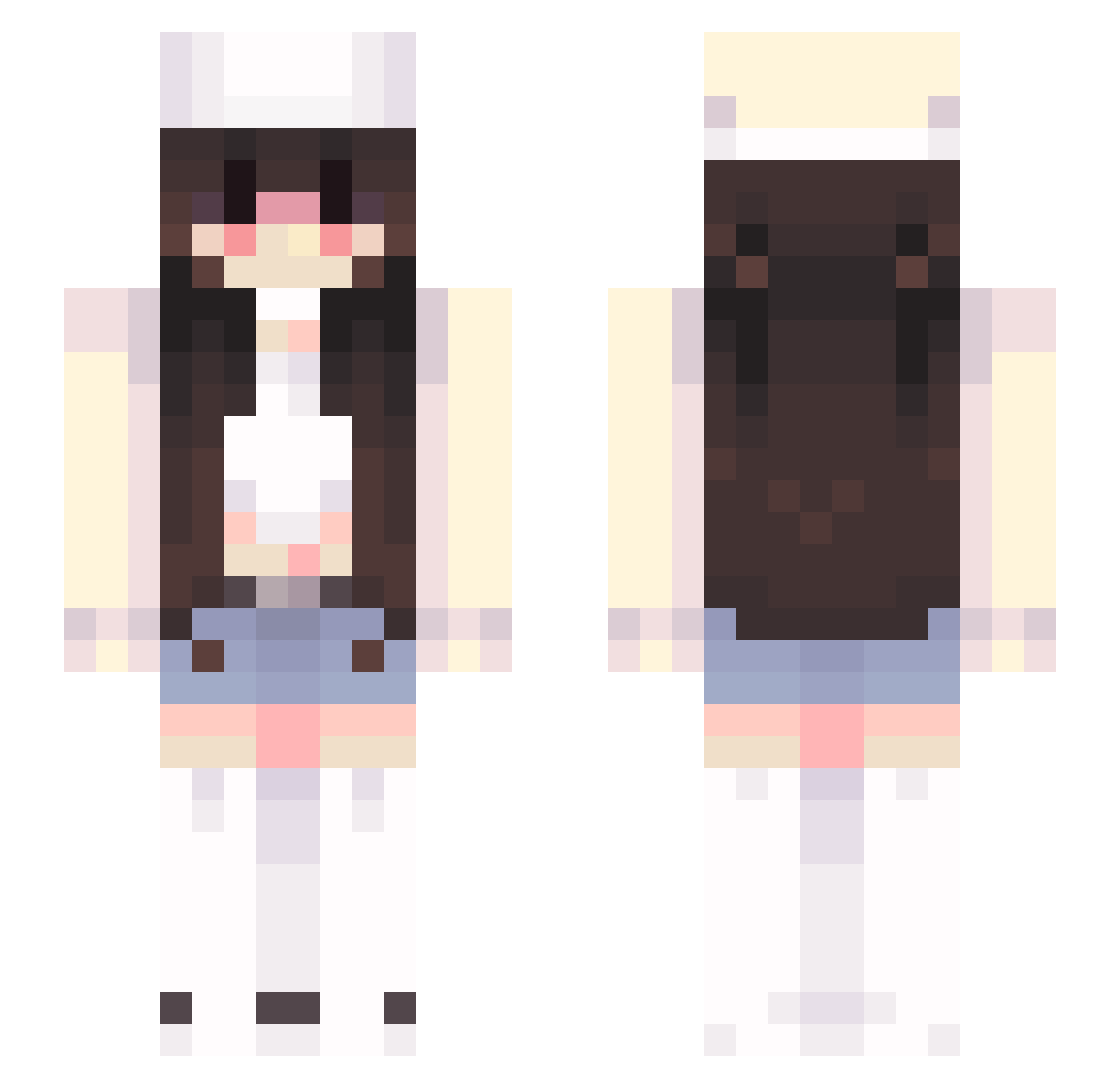 Tsantoni Minecraft skin, front and back view