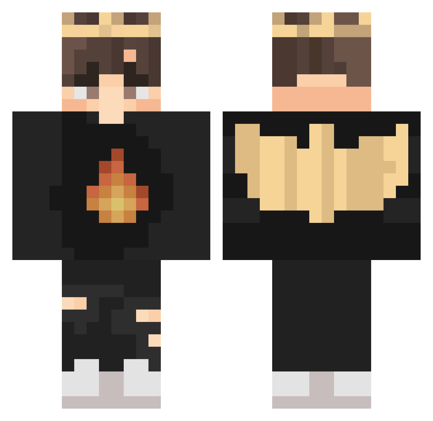 whysodumbatul Minecraft skin, front and back view