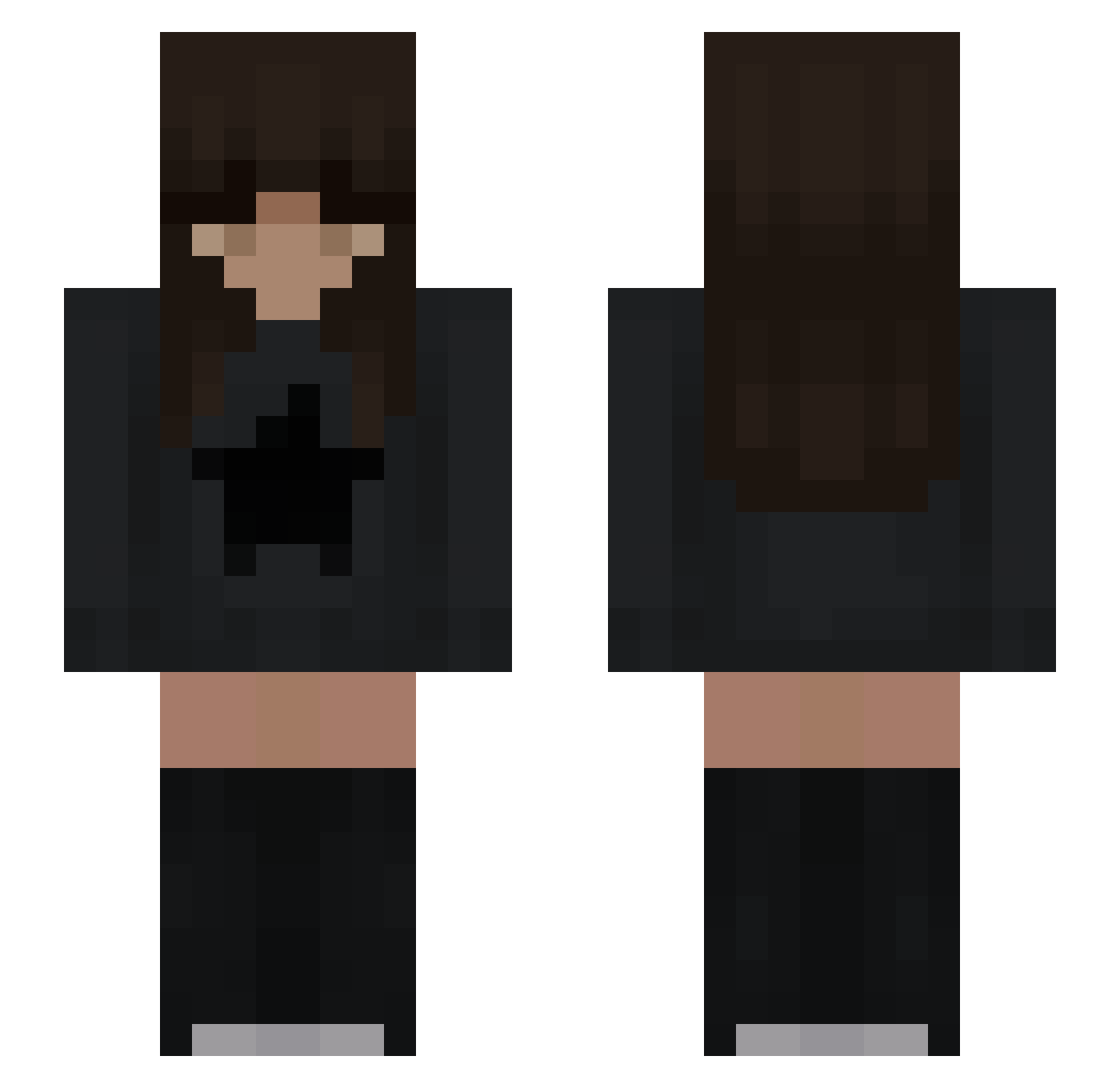 Trotuninja13 Minecraft skin, front and back view