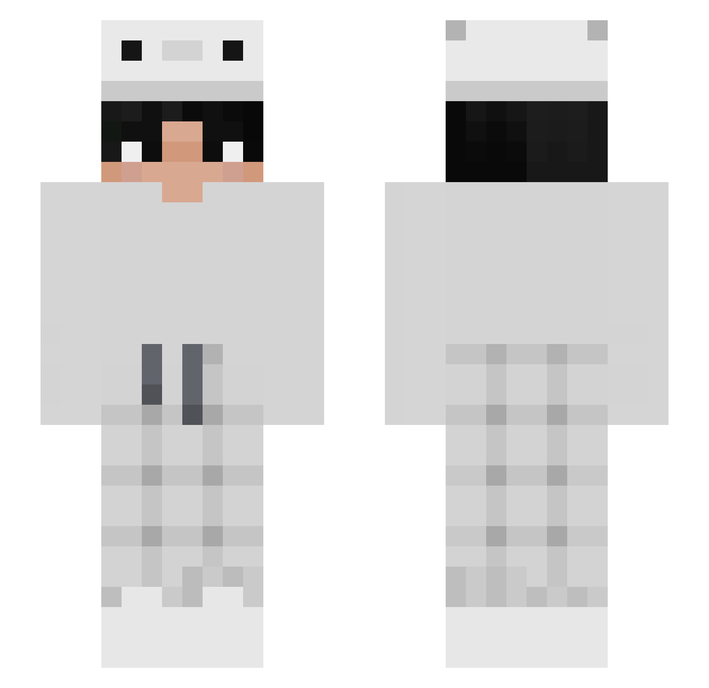DebonairPurse31 Minecraft skin, front and back view
