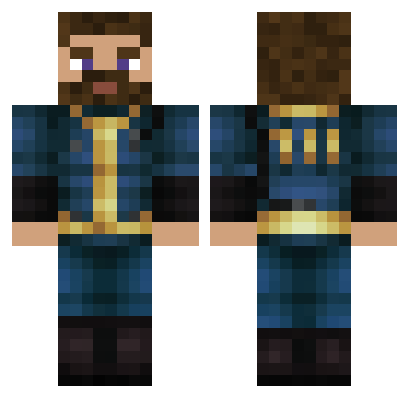 flobalandla02 Minecraft skin, front and back view