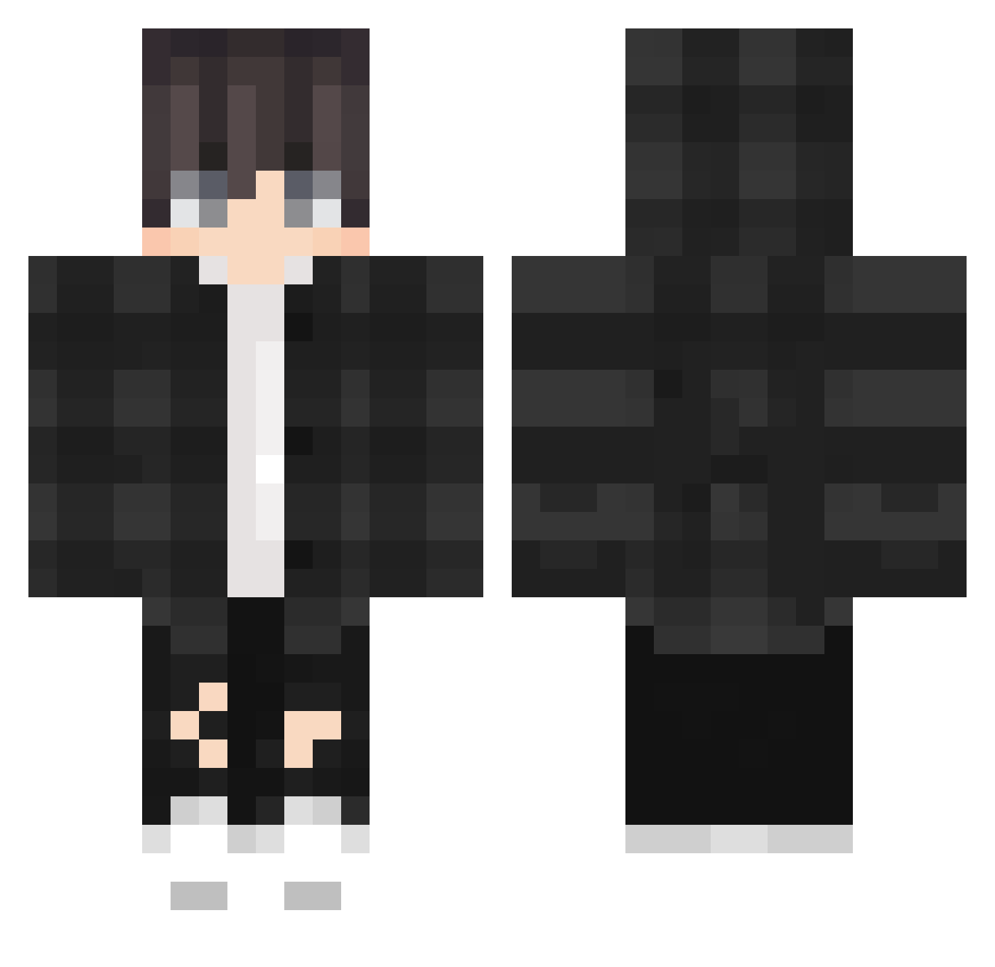 StyxGch Minecraft skin, front and back view