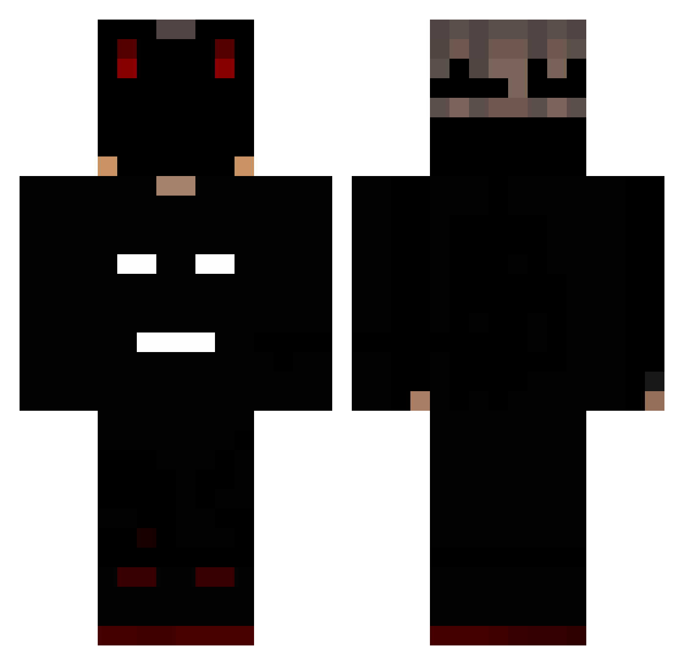 zimbel3fan Minecraft skin, front and back view