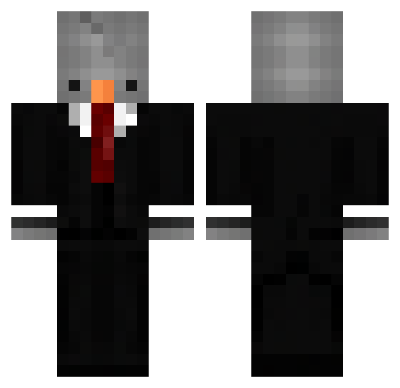 1m_Not_Matteo Minecraft skin, front and back view