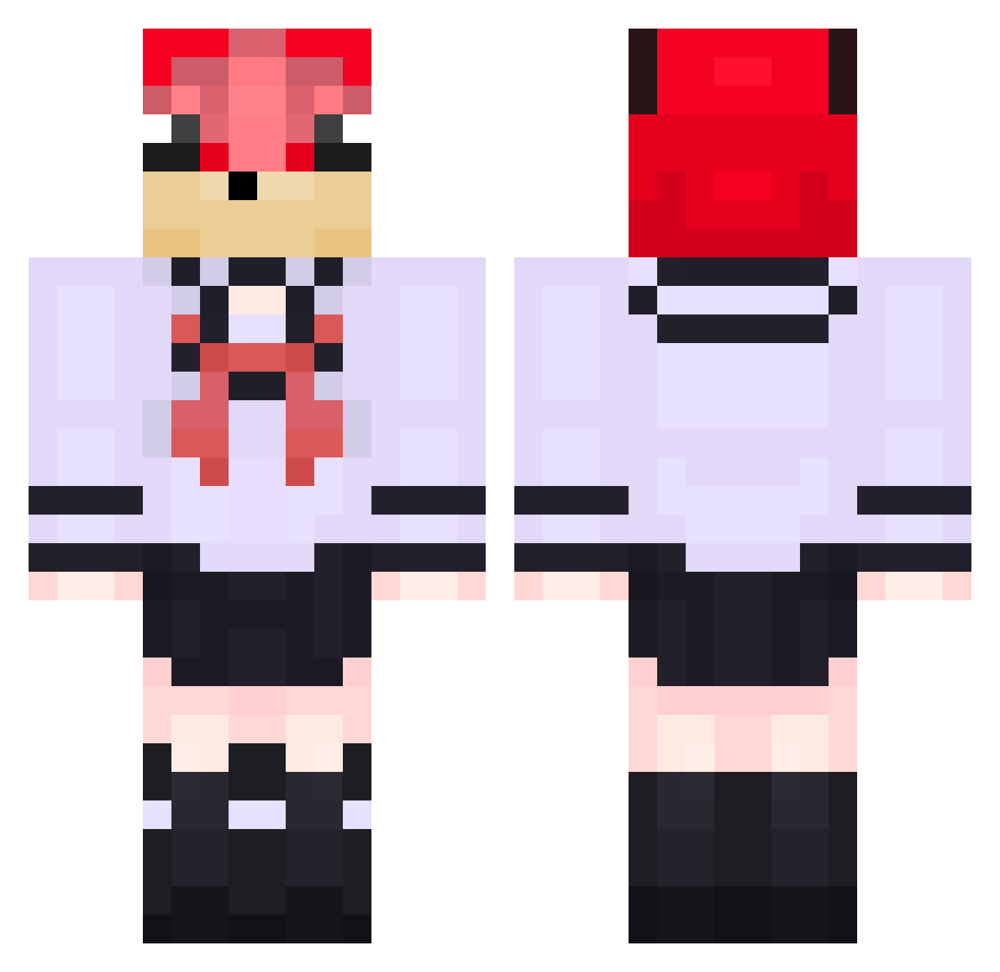 ThurzinDaDz7 Minecraft skin, front and back view