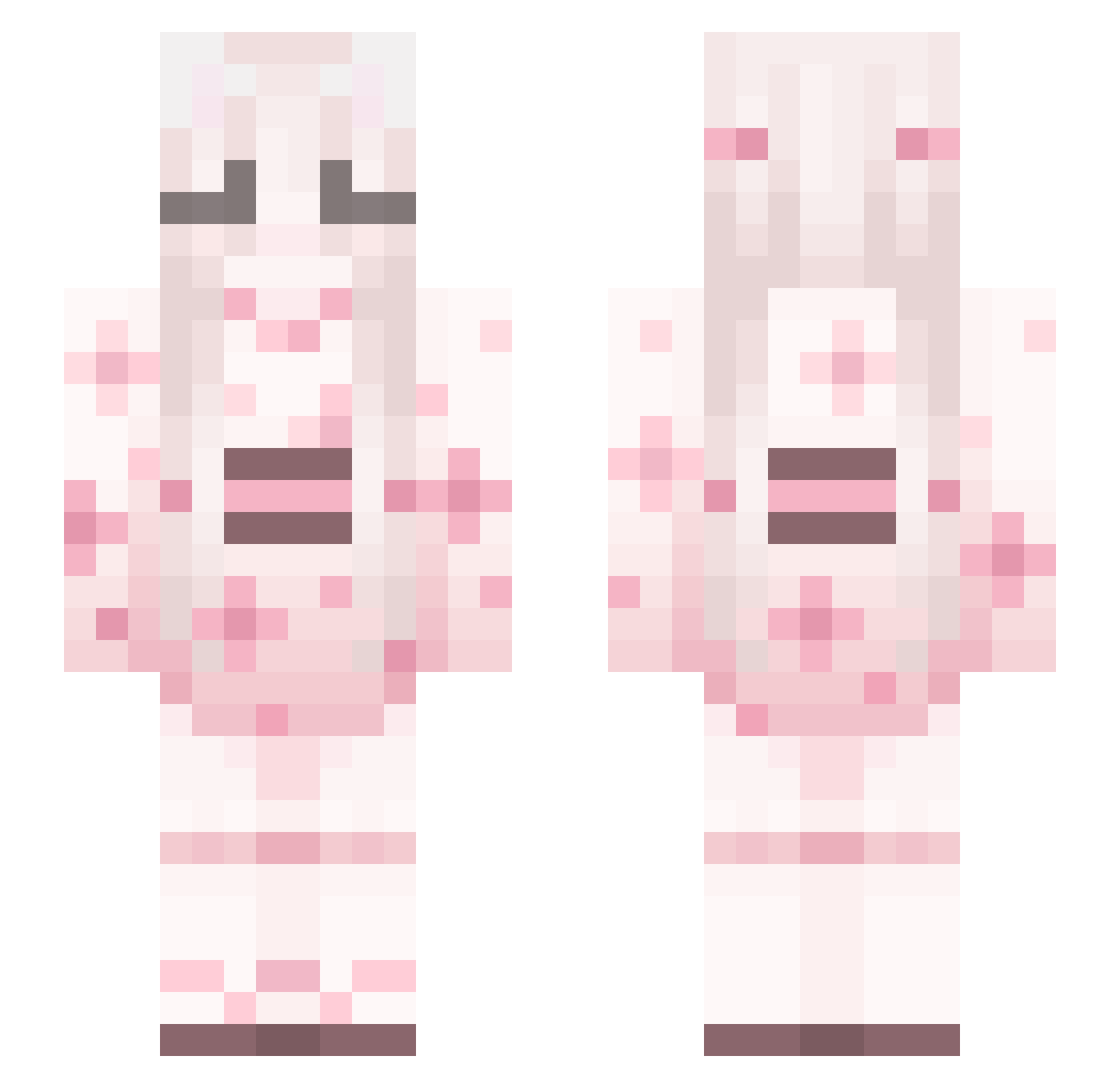 ImXiaoLing Minecraft skin, front and back view