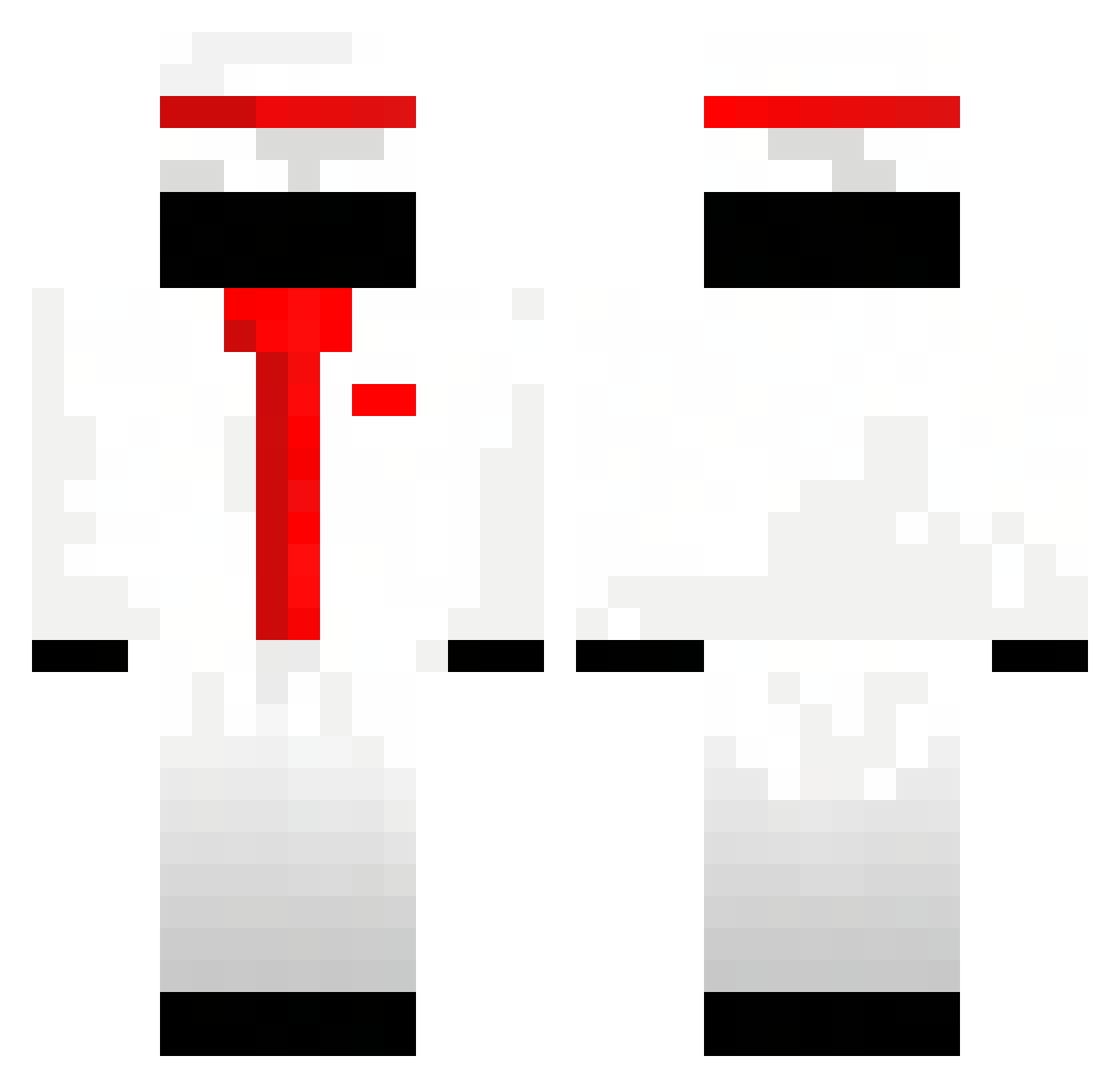 Bruninz011 Minecraft skin, front and back view