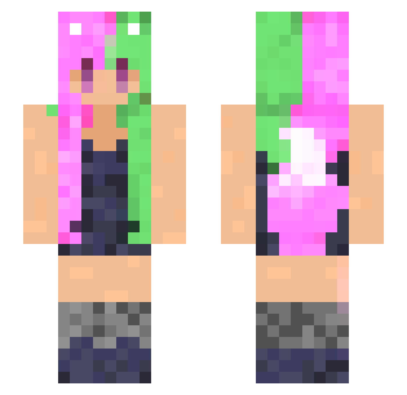 Finnishceasar_VT Minecraft skin, front and back view