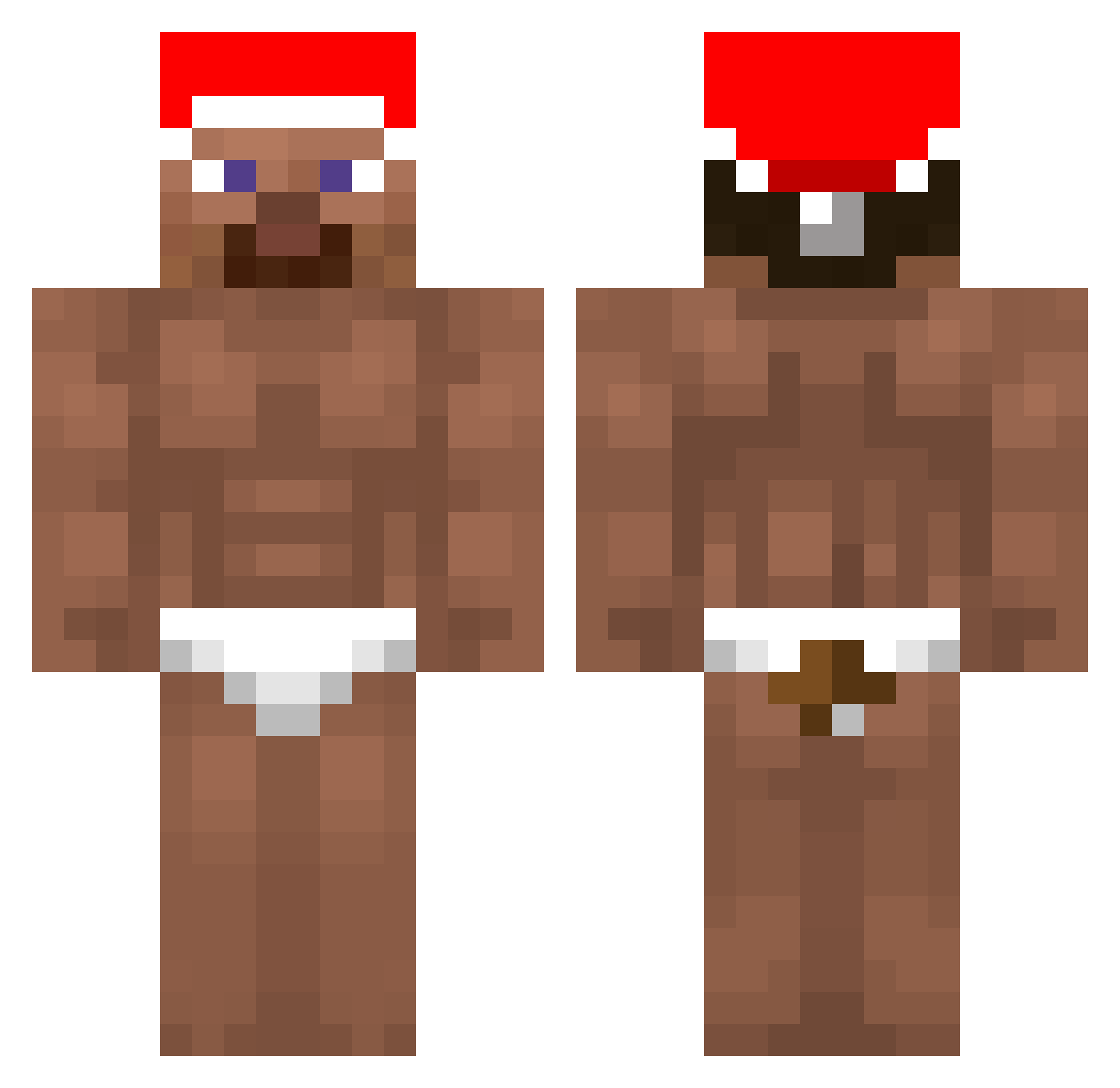 Bizon123 Minecraft skin, front and back view