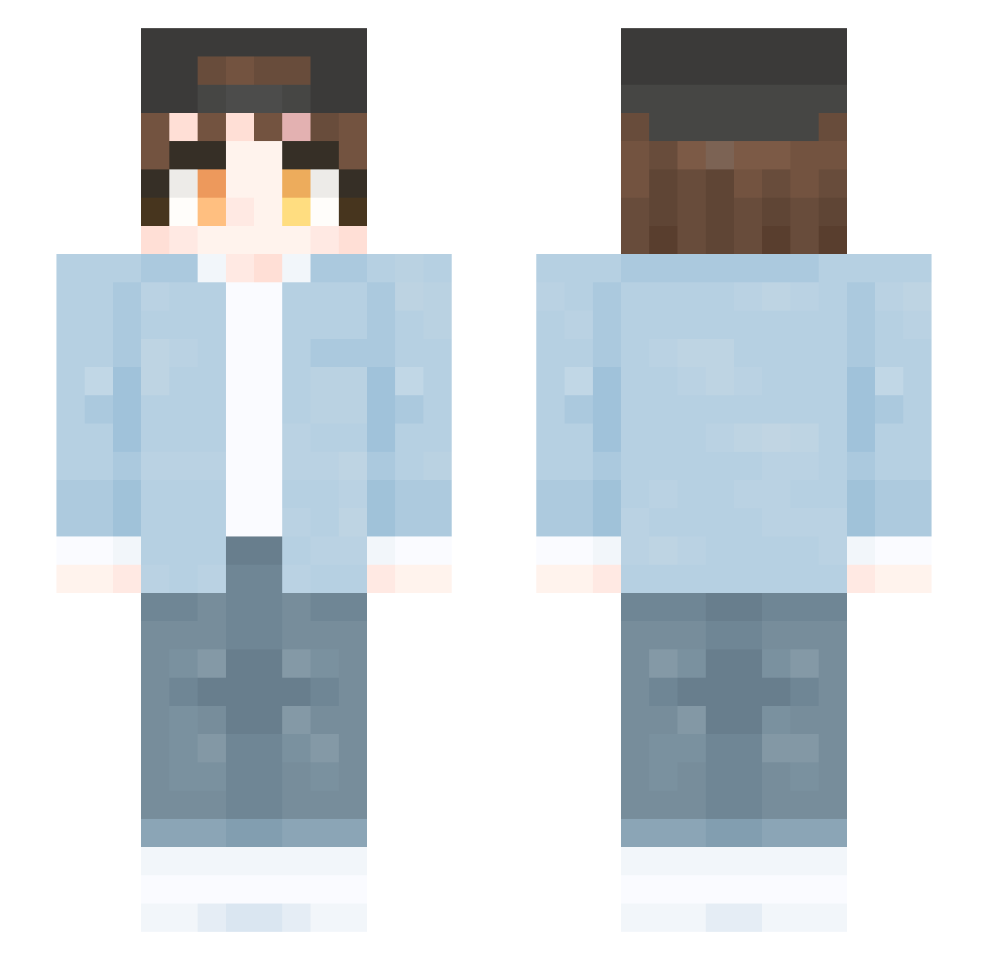 sw_siro Minecraft skin, front and back view