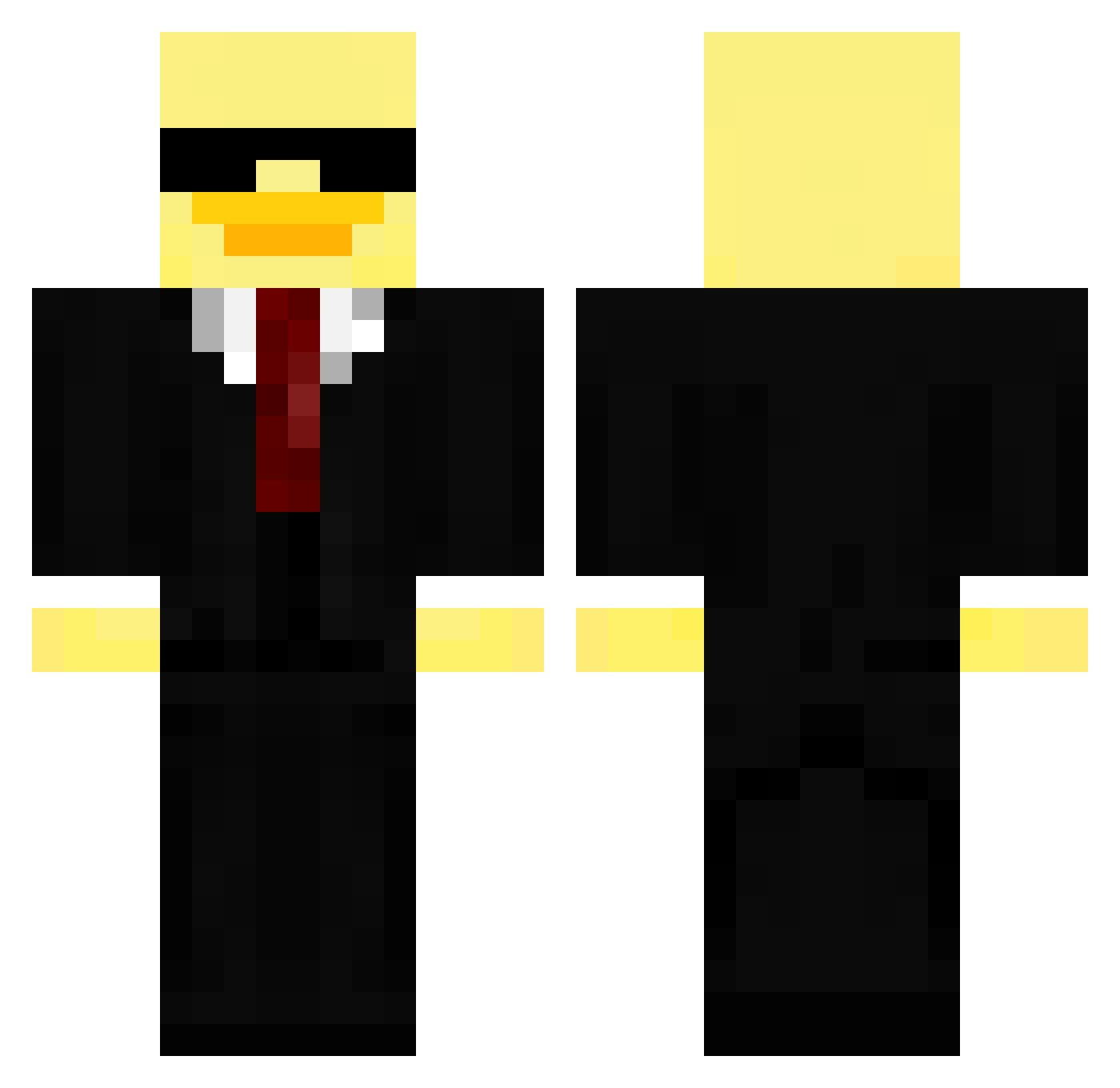 spyduc Minecraft skin, front and back view