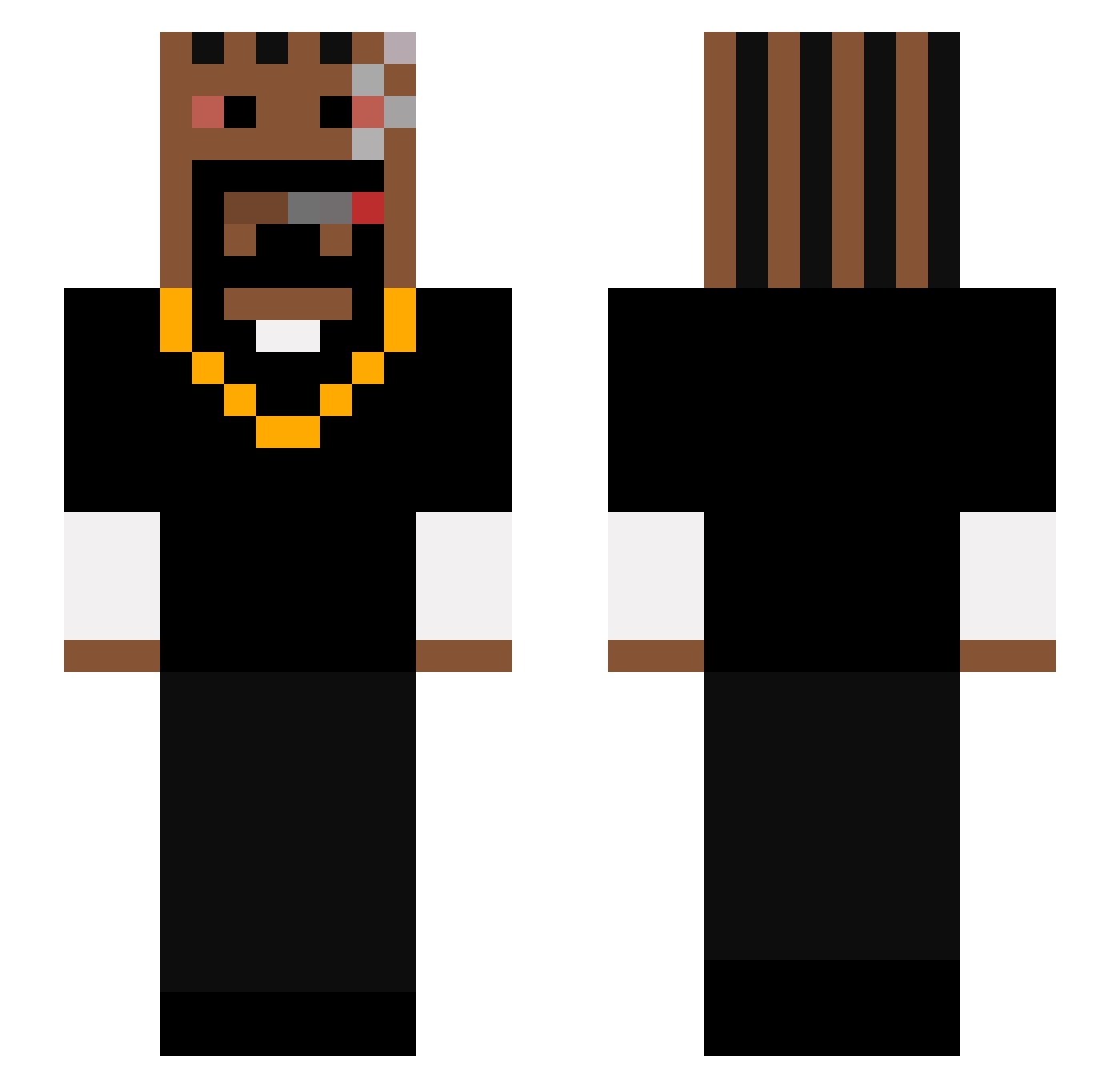 Raheel_A99 Minecraft skin, front and back view