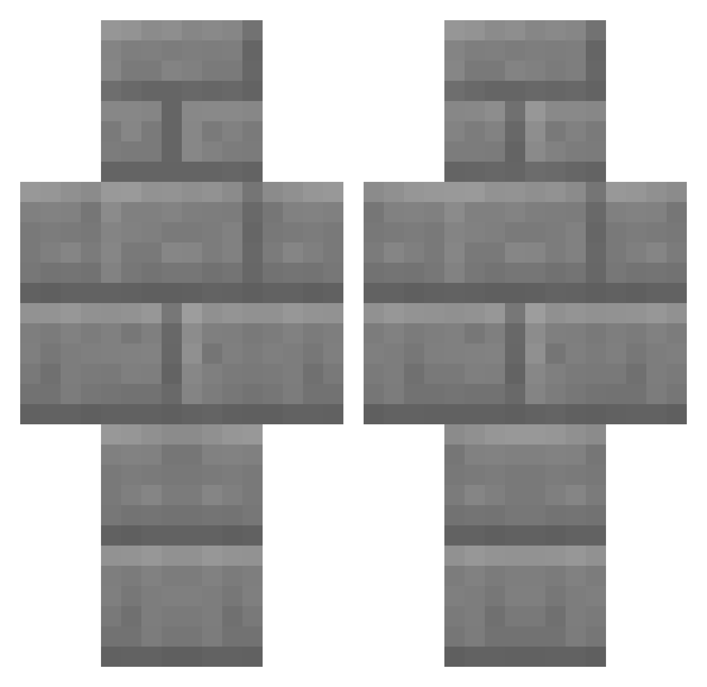 SavoryMcNut Minecraft skin, front and back view