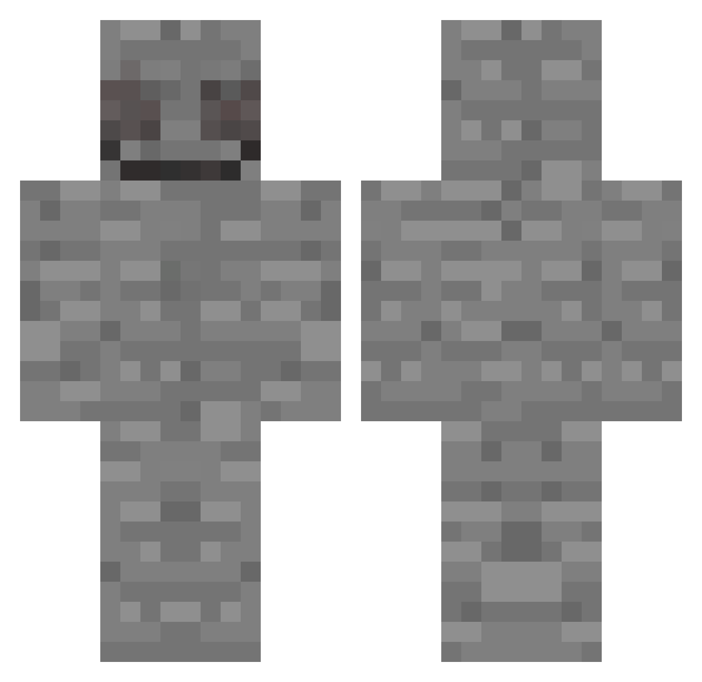 CatarsisRx Minecraft skin, front and back view