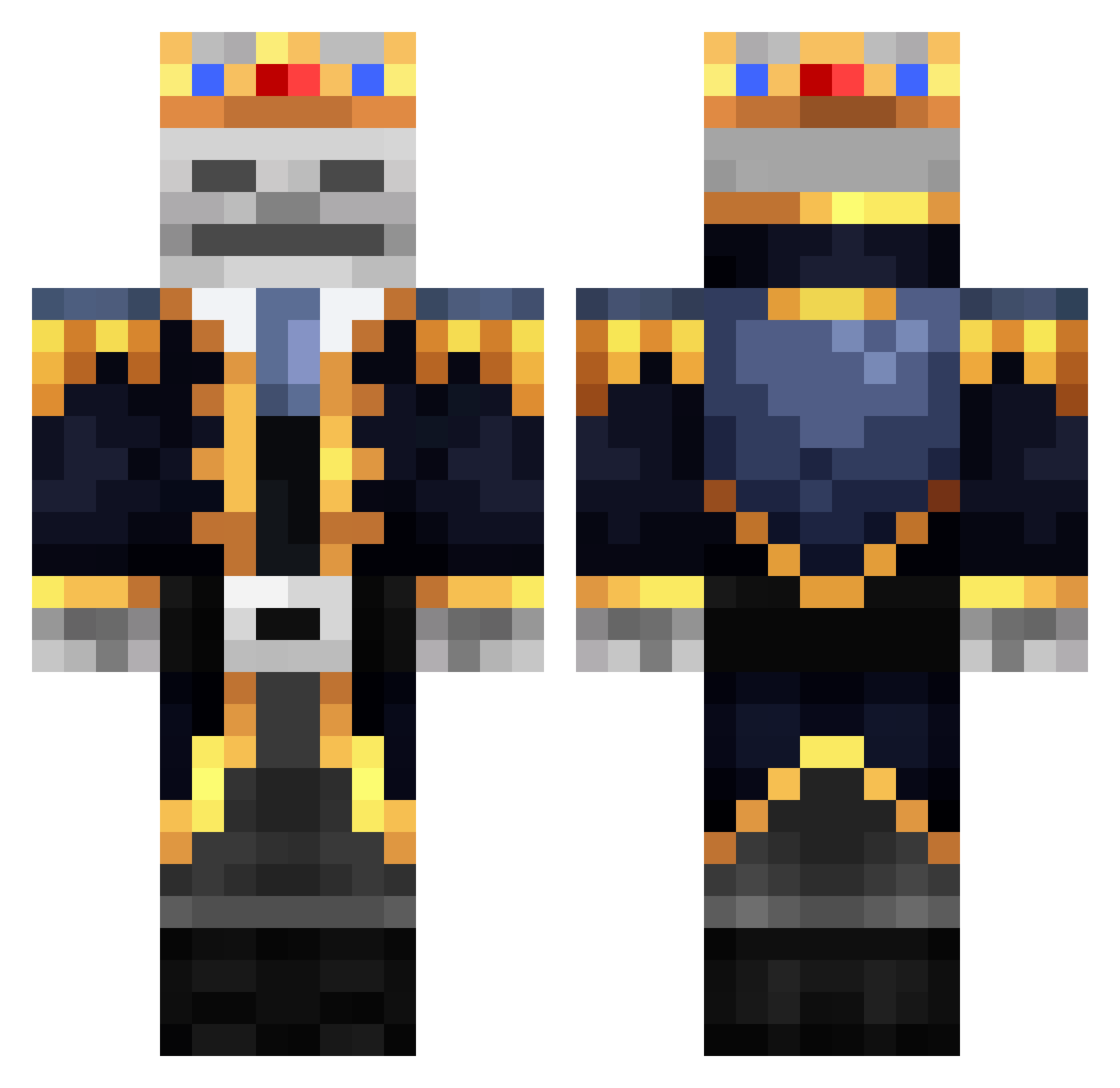 DJ_wyrwigrosz Minecraft skin, front and back view