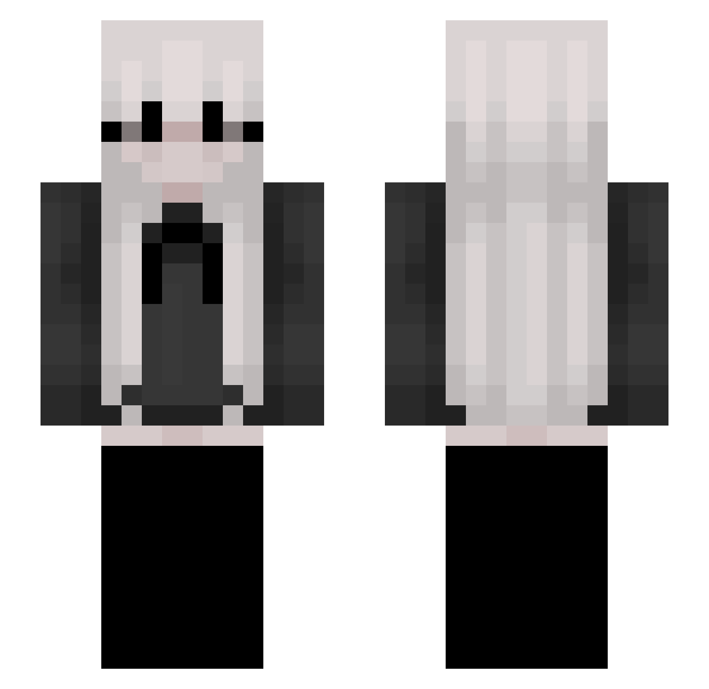 Respeact Minecraft skin, front and back view