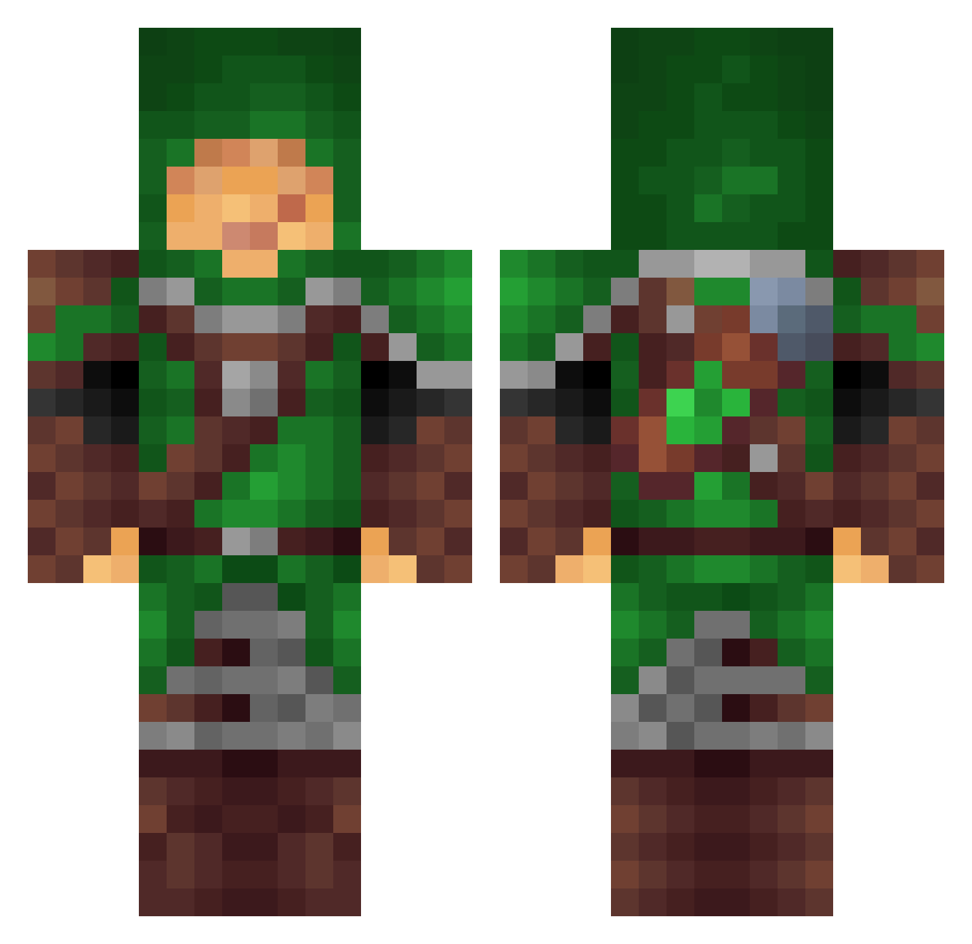 Shogun_SE Minecraft skin, front and back view