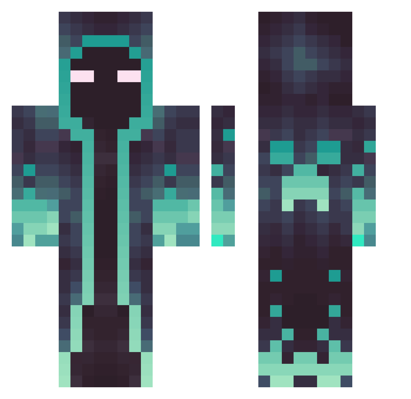 12_15_12_5_11 Minecraft skin, front and back view
