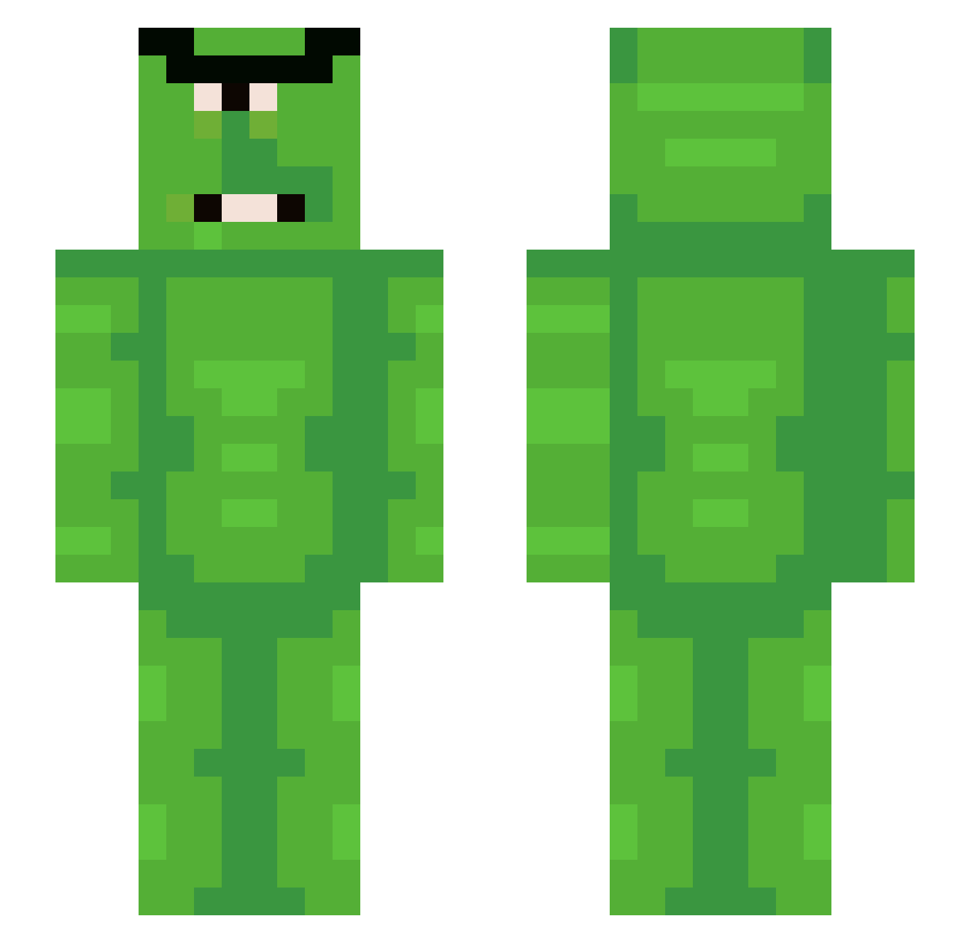 ItsGrippy Minecraft skin, front and back view