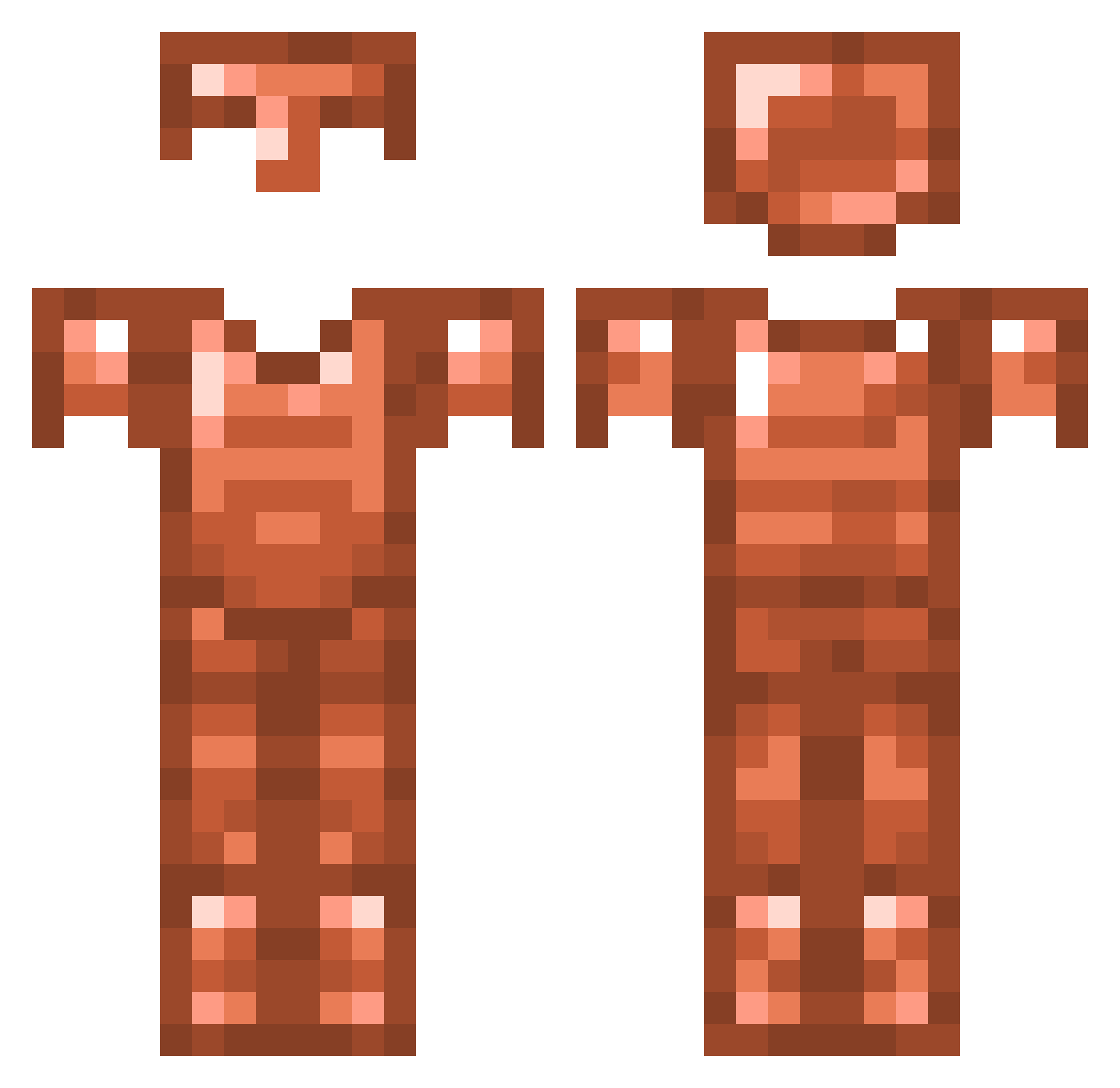 ThelavaDrop Minecraft skin, front and back view