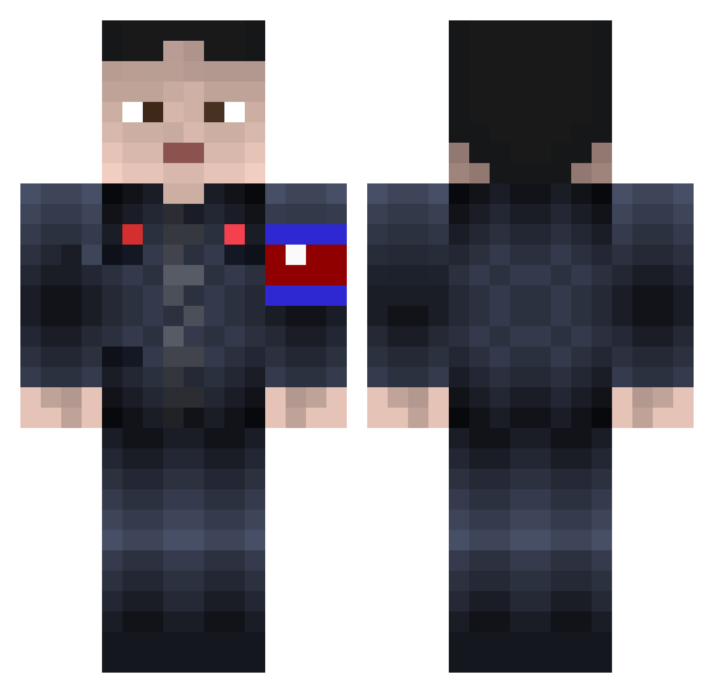 TheAndrex_ Minecraft skin, front and back view