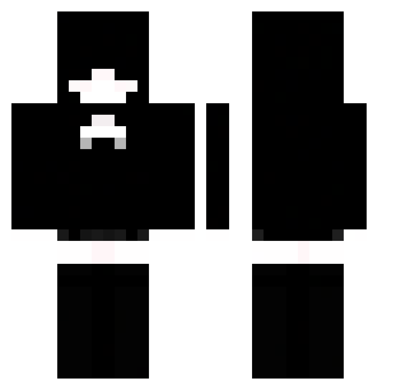 Tadegames Minecraft skin, front and back view