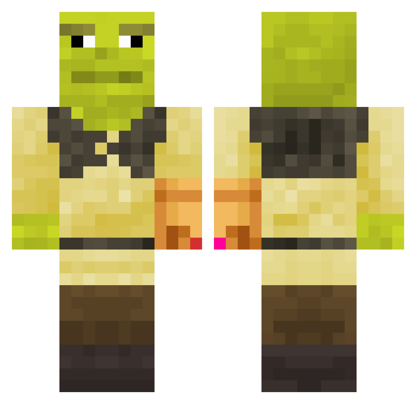 springy31 Minecraft skin, front and back view