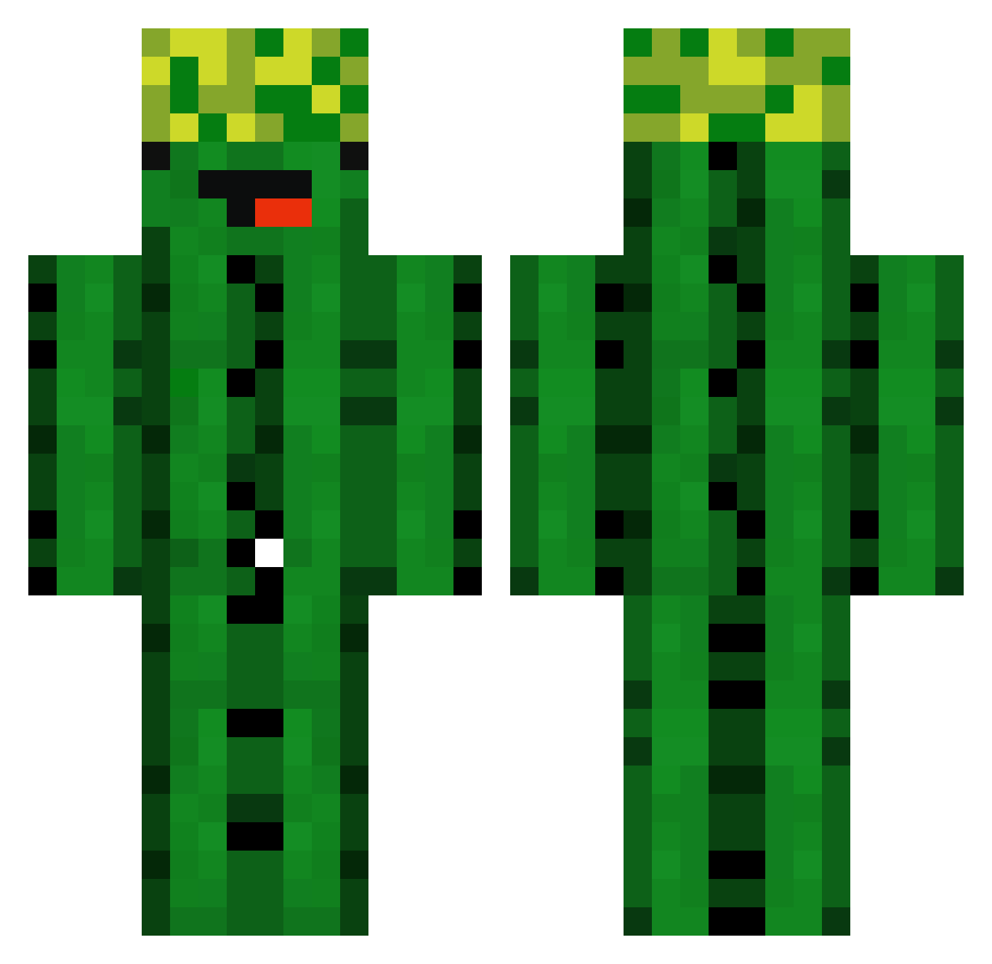 Rafinhas4 Minecraft skin, front and back view