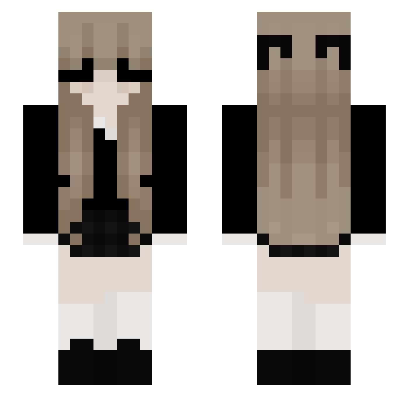 t1go_xd Minecraft skin, front and back view