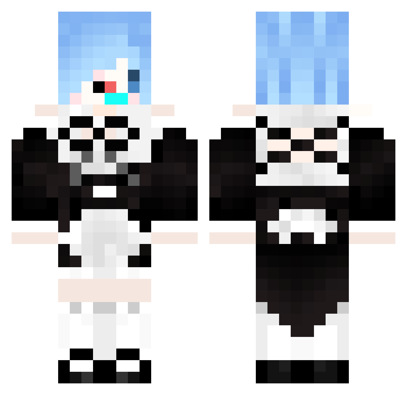 ExoticMagister Minecraft skin, front and back view