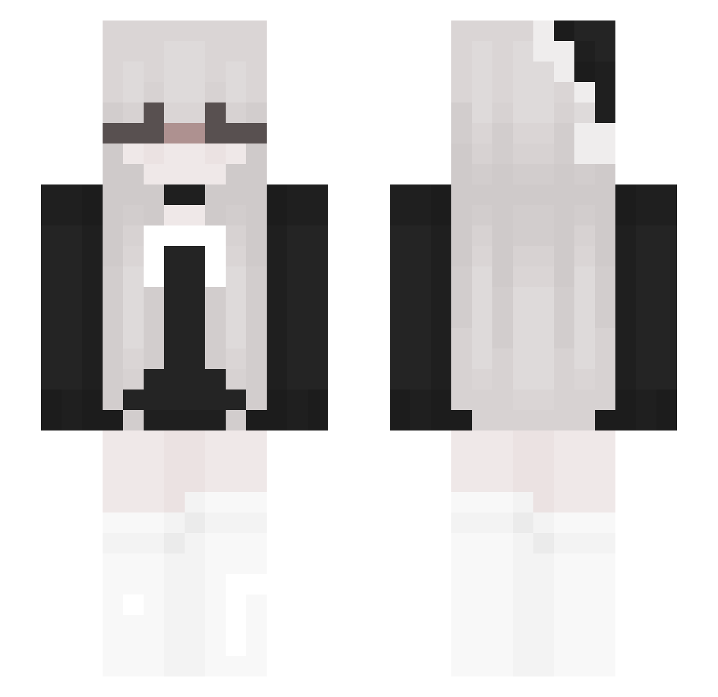 TastyWings Minecraft skin, front and back view