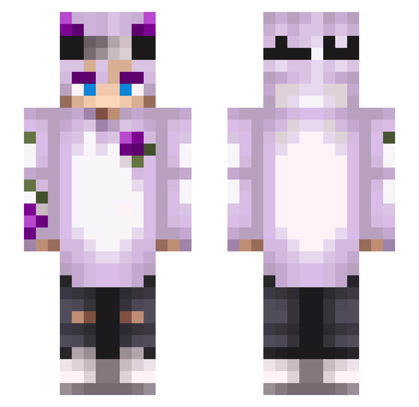zginalemsloncee Minecraft skin, front and back view