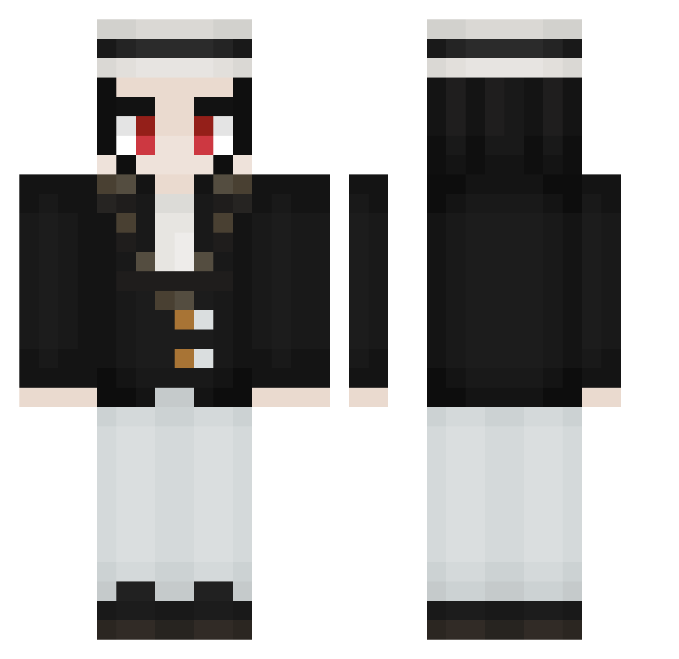TheKerryDave Minecraft skin, front and back view