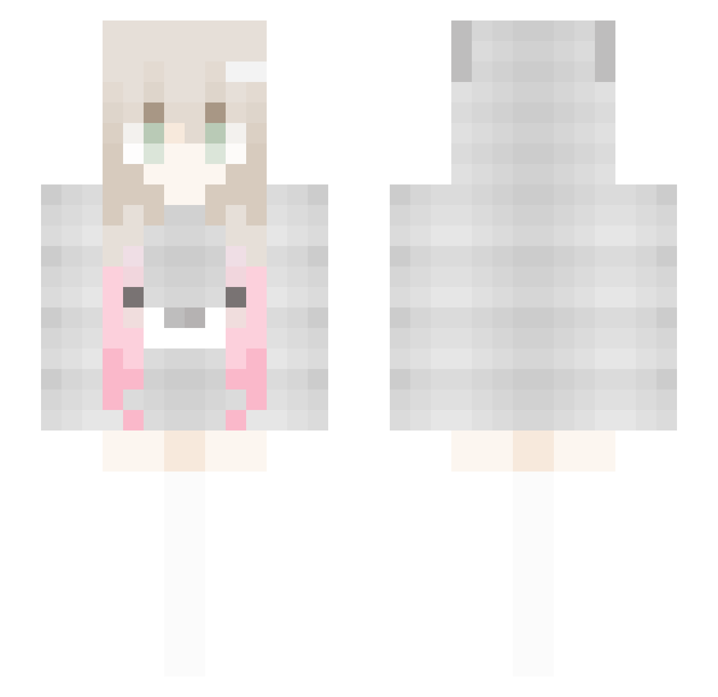 z5mbiez Minecraft skin, front and back view