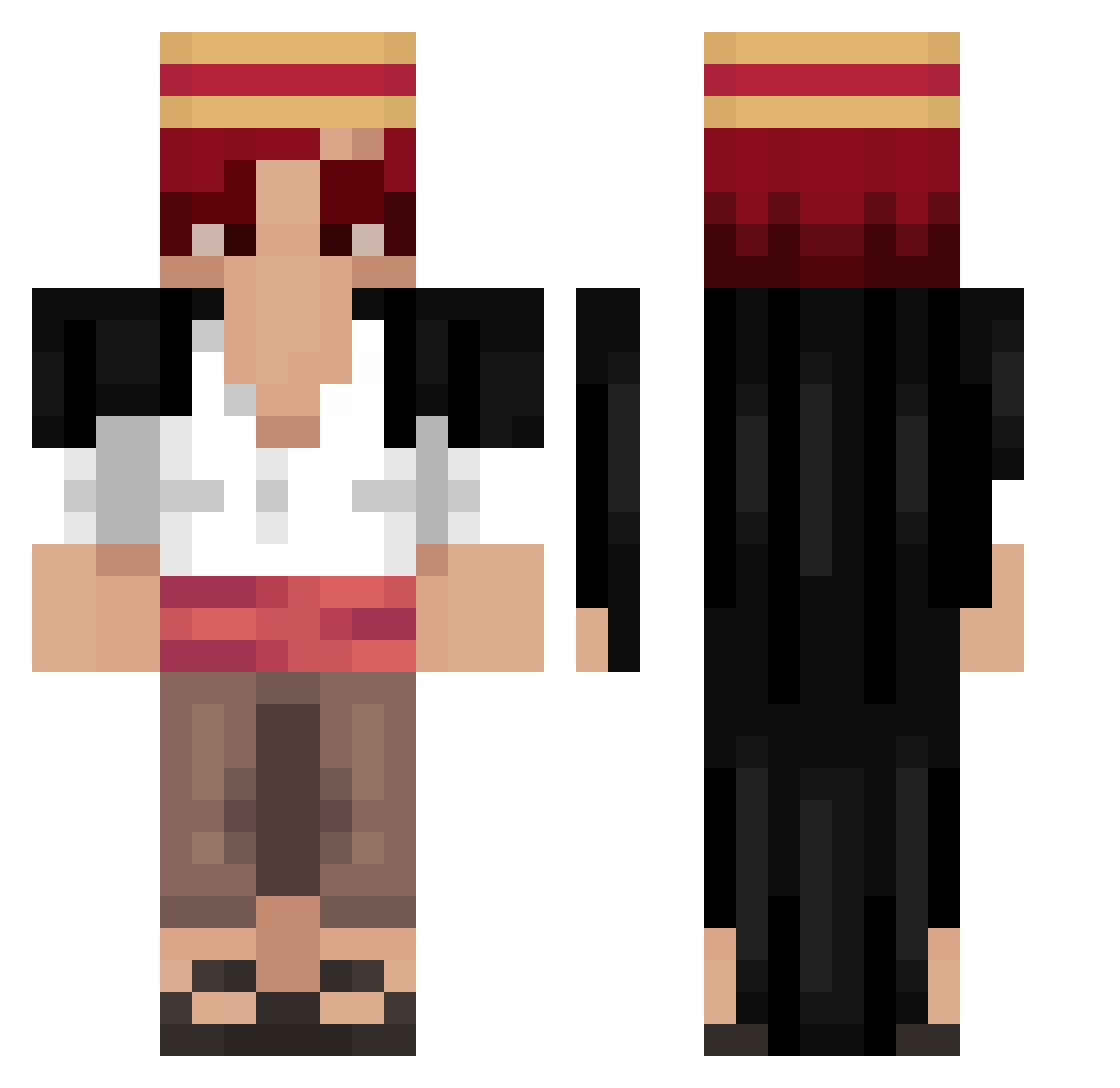 cashwang0813 Minecraft skin, front and back view