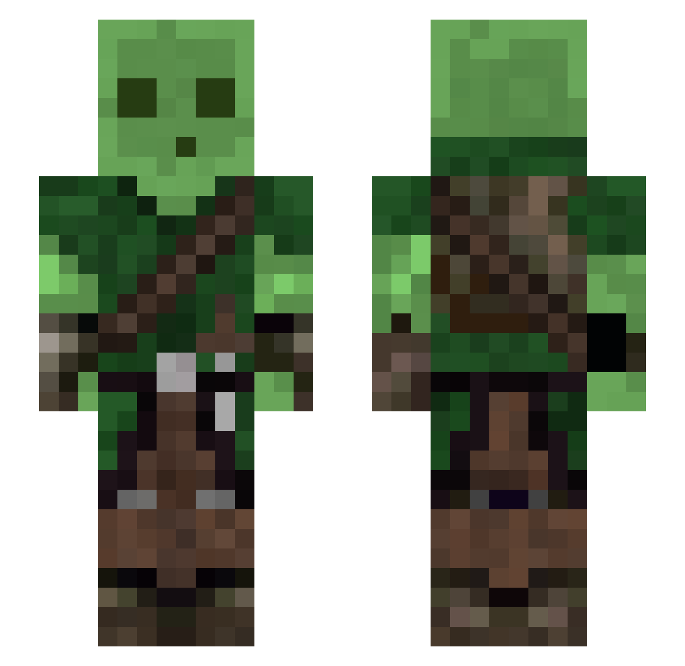 SilentKilla273 Minecraft skin, front and back view