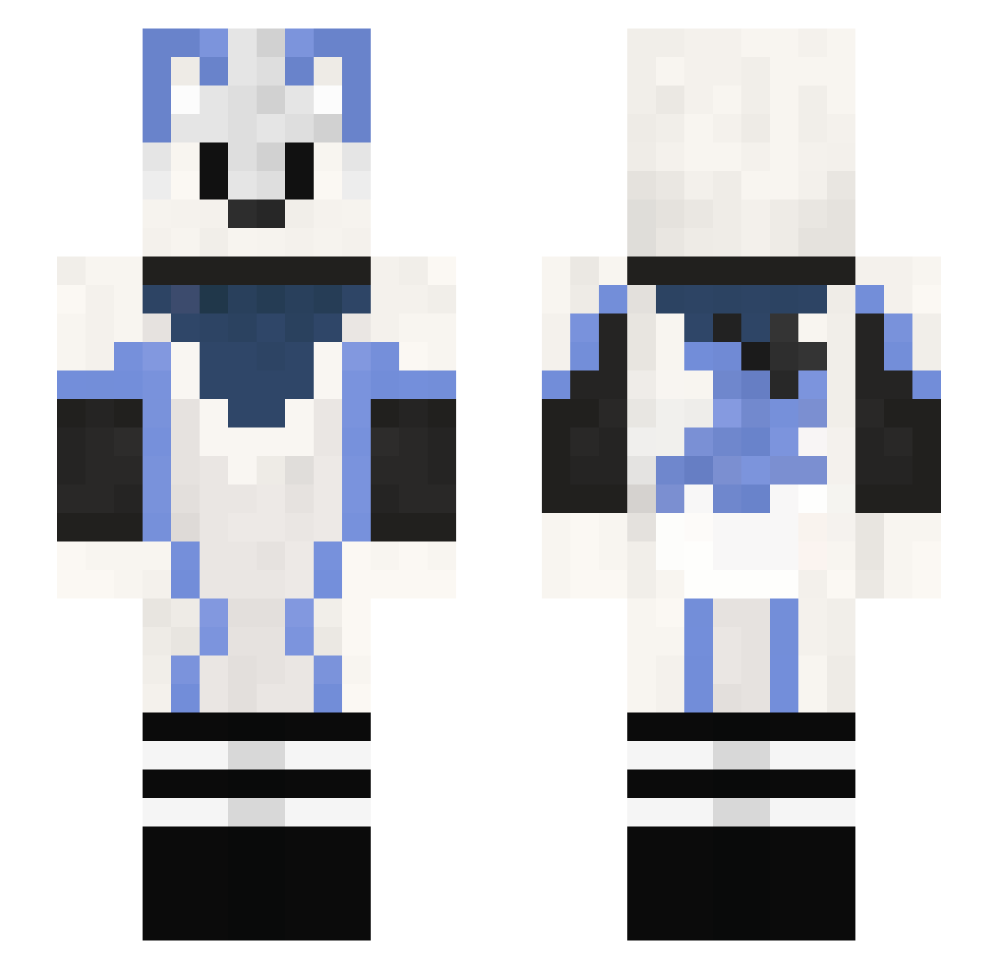Apollo_Arokh Minecraft skin, front and back view