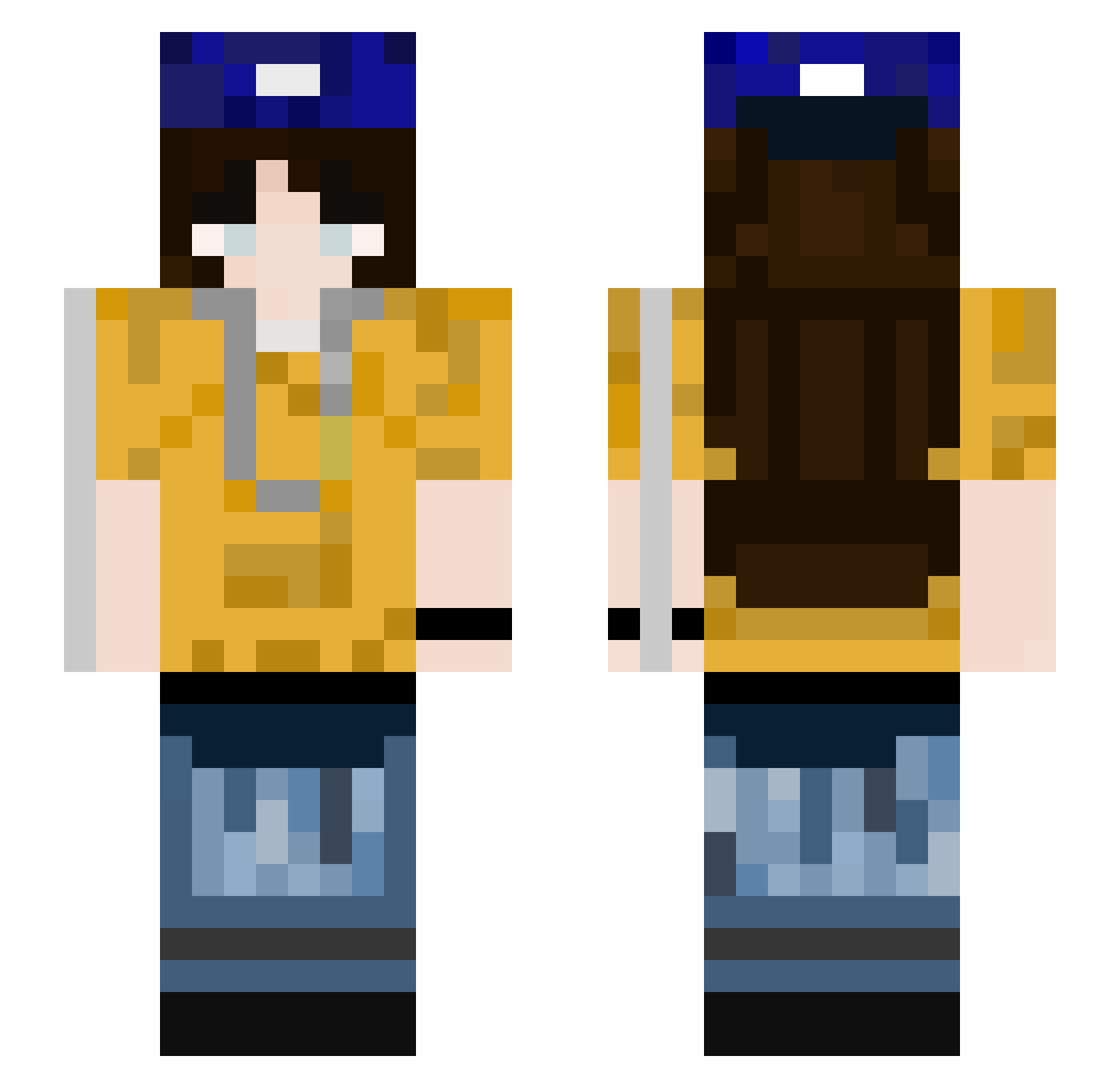 Tapioca1326 Minecraft skin, front and back view