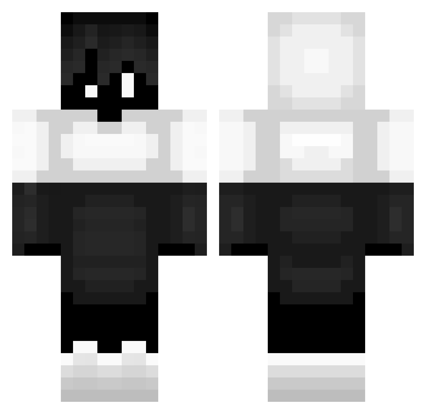 yVoltzPvP_ Minecraft skin, front and back view