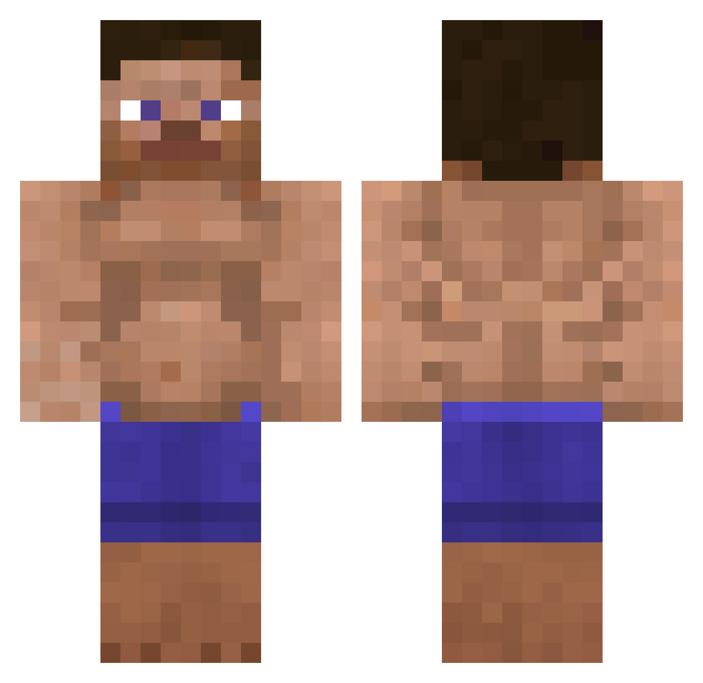_GagaChad_ Minecraft skin, front and back view